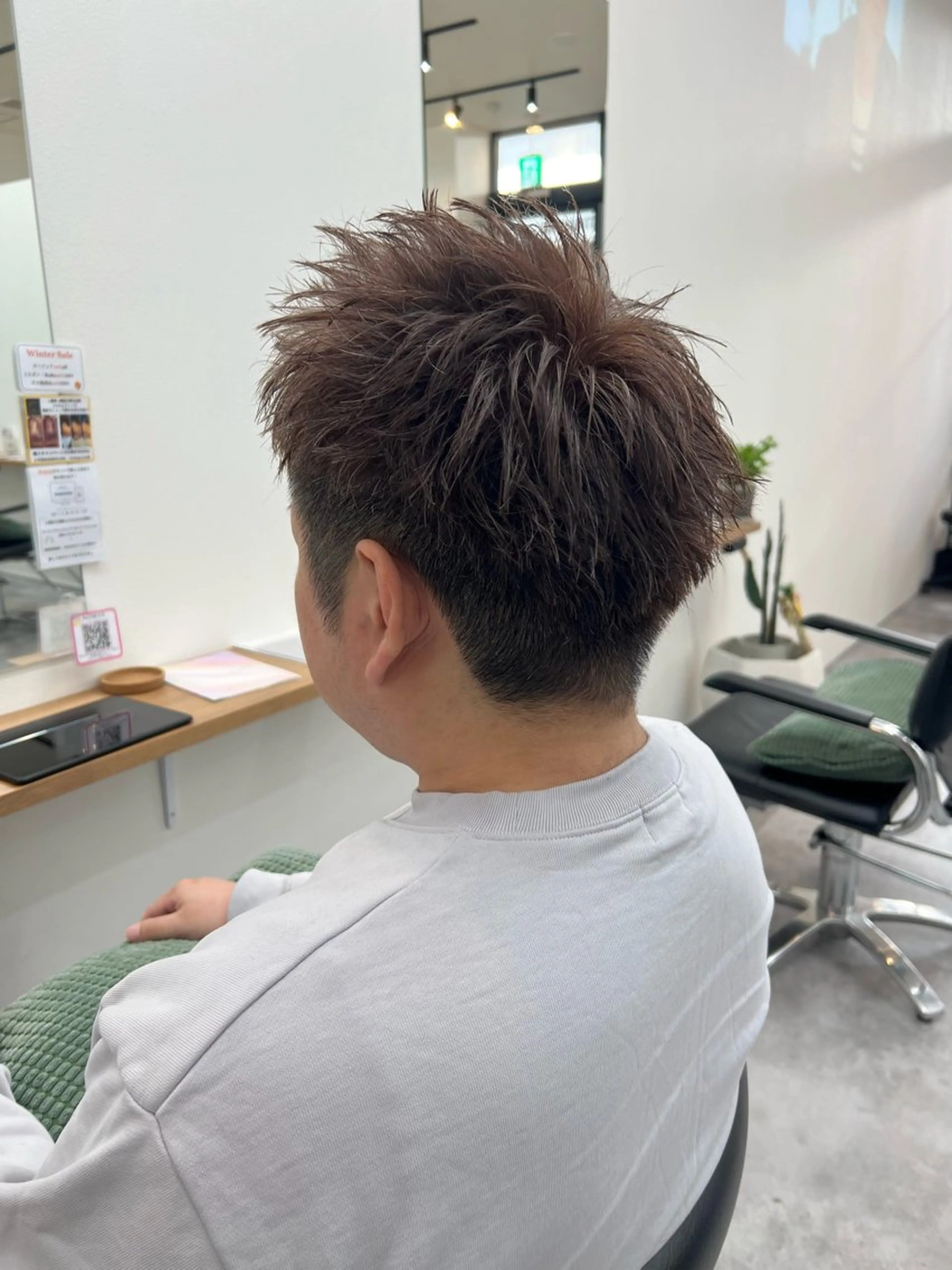 カラー メンズ アップバング カット ヘアカラー ✨NOMAD印西✨ 黒川勇輝のヘアスタイル