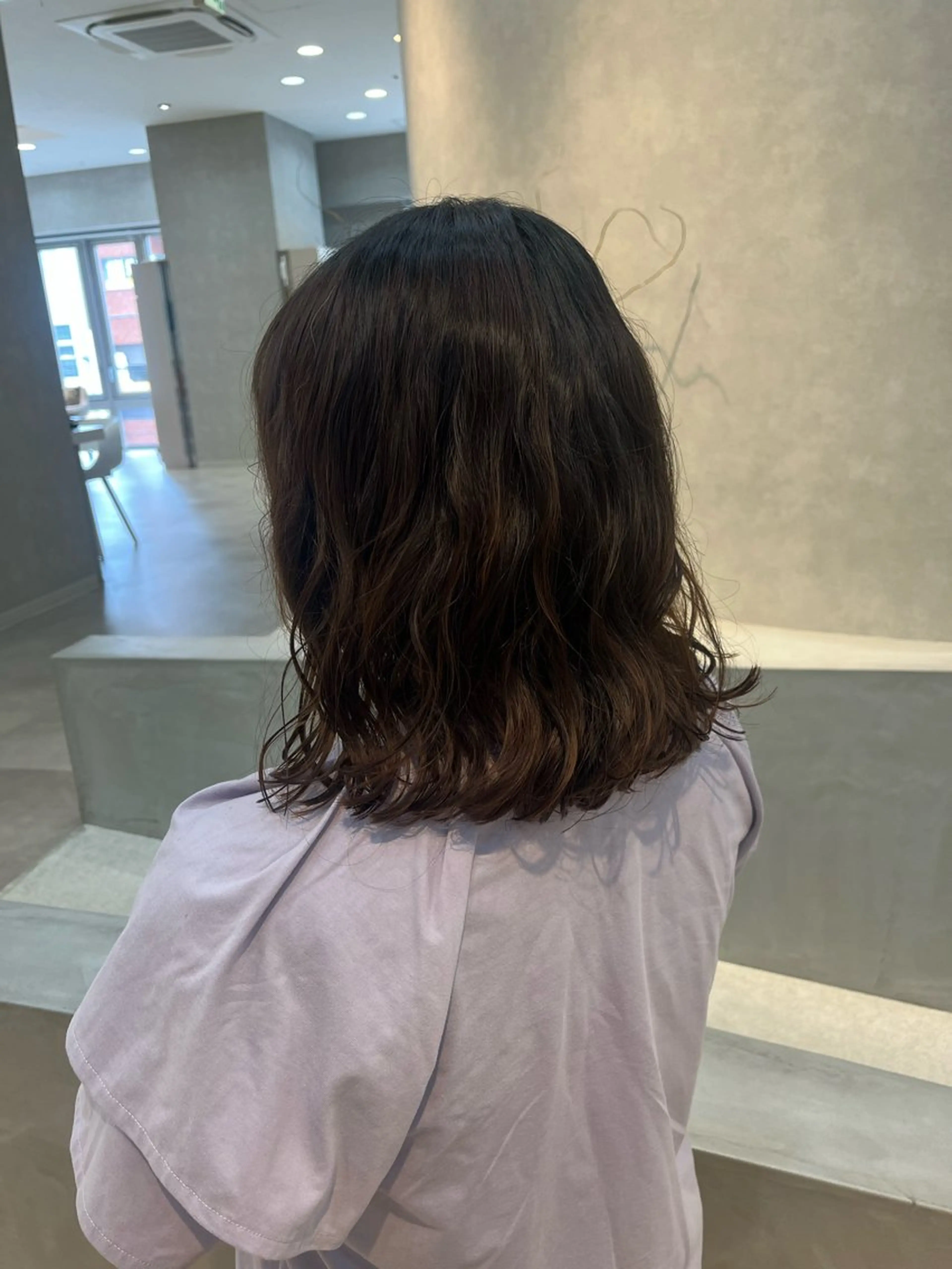 ミディアム パーマ ミディアムパーマ 関 琴美のヘアスタイル