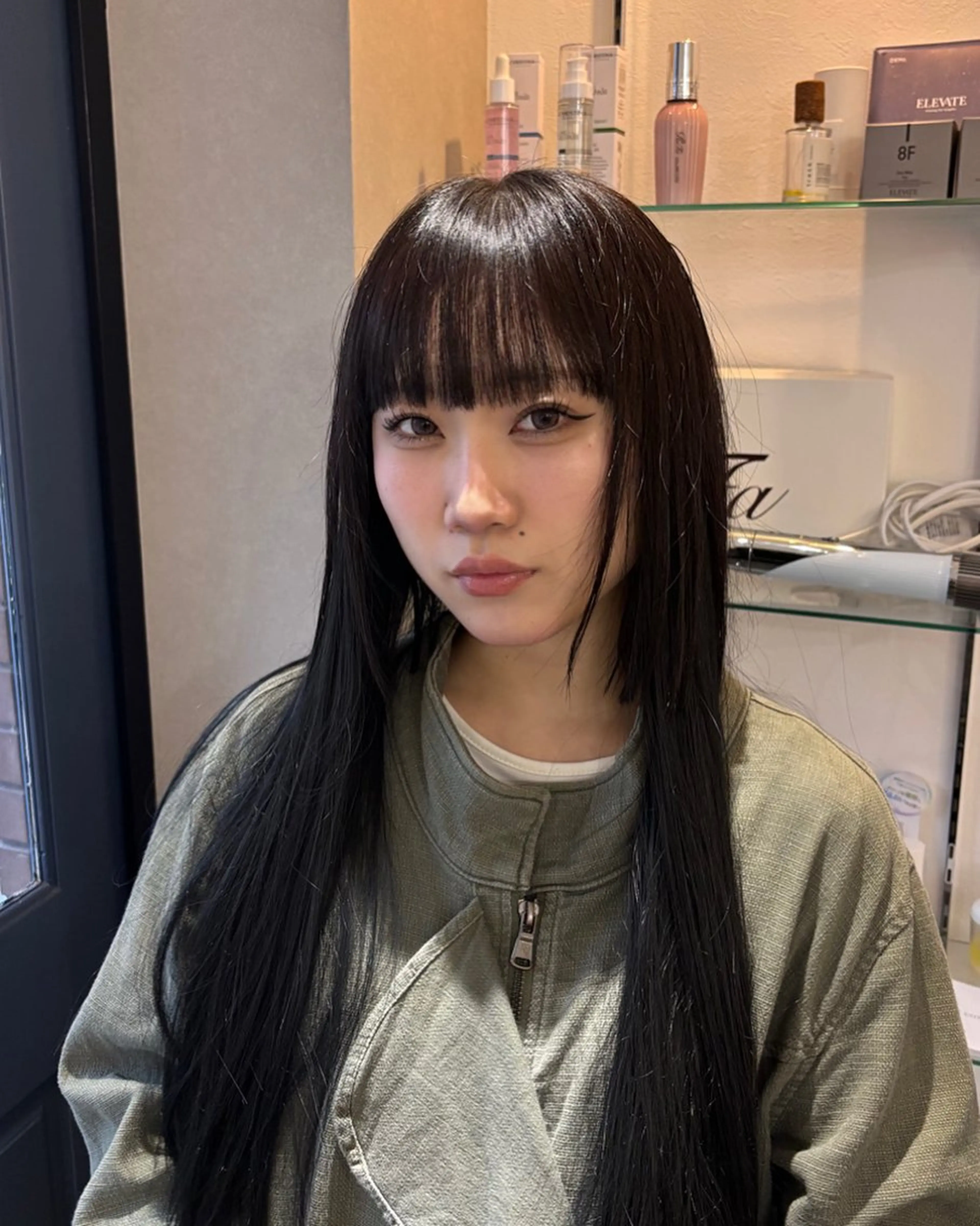 ロング カラー 透明感カラー ヘアカラー トリートメント Fukuma Karinのヘアスタイル