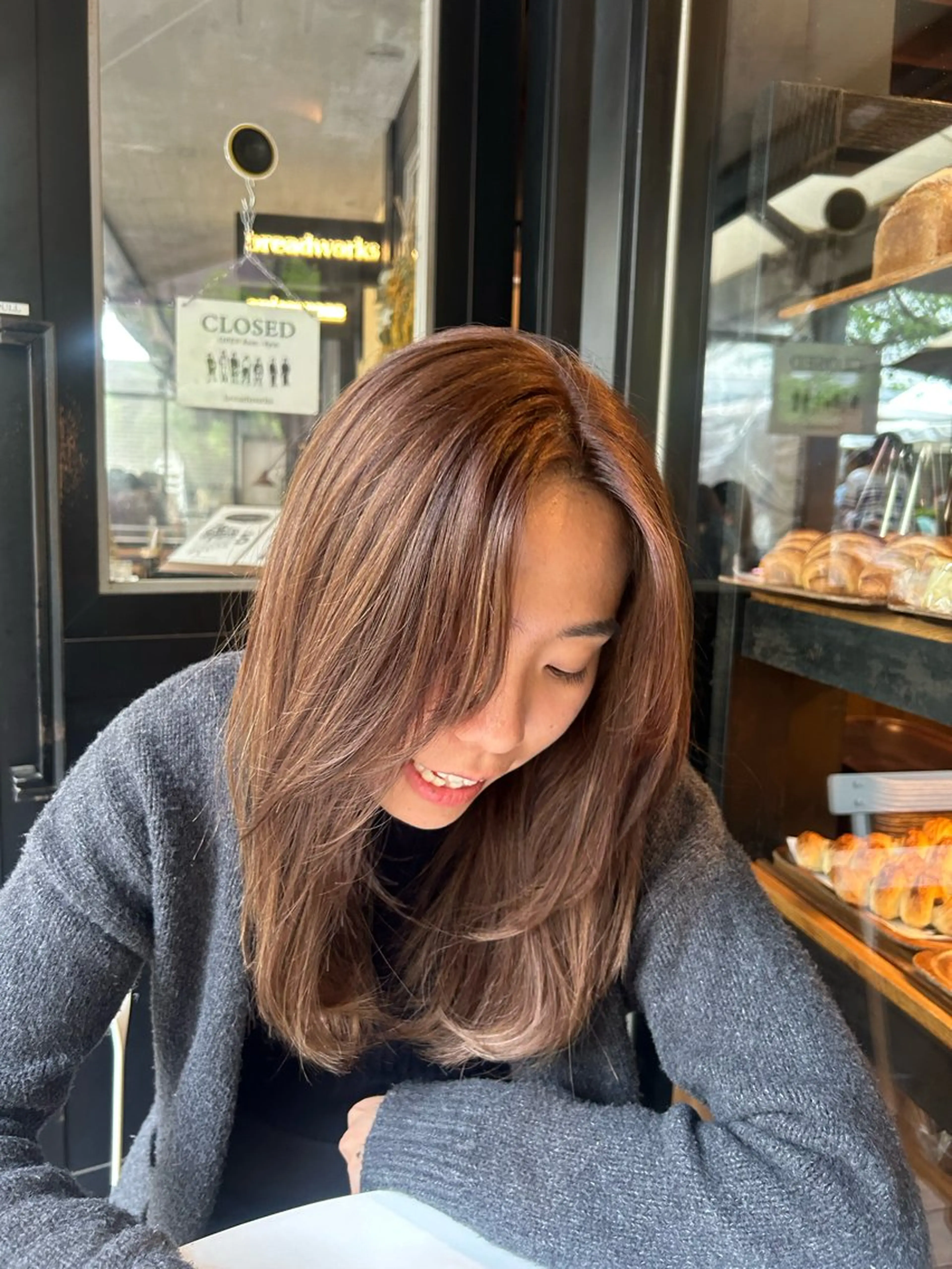 ロング カラー 愛結 暖色カラー🎀🩰のヘアスタイル