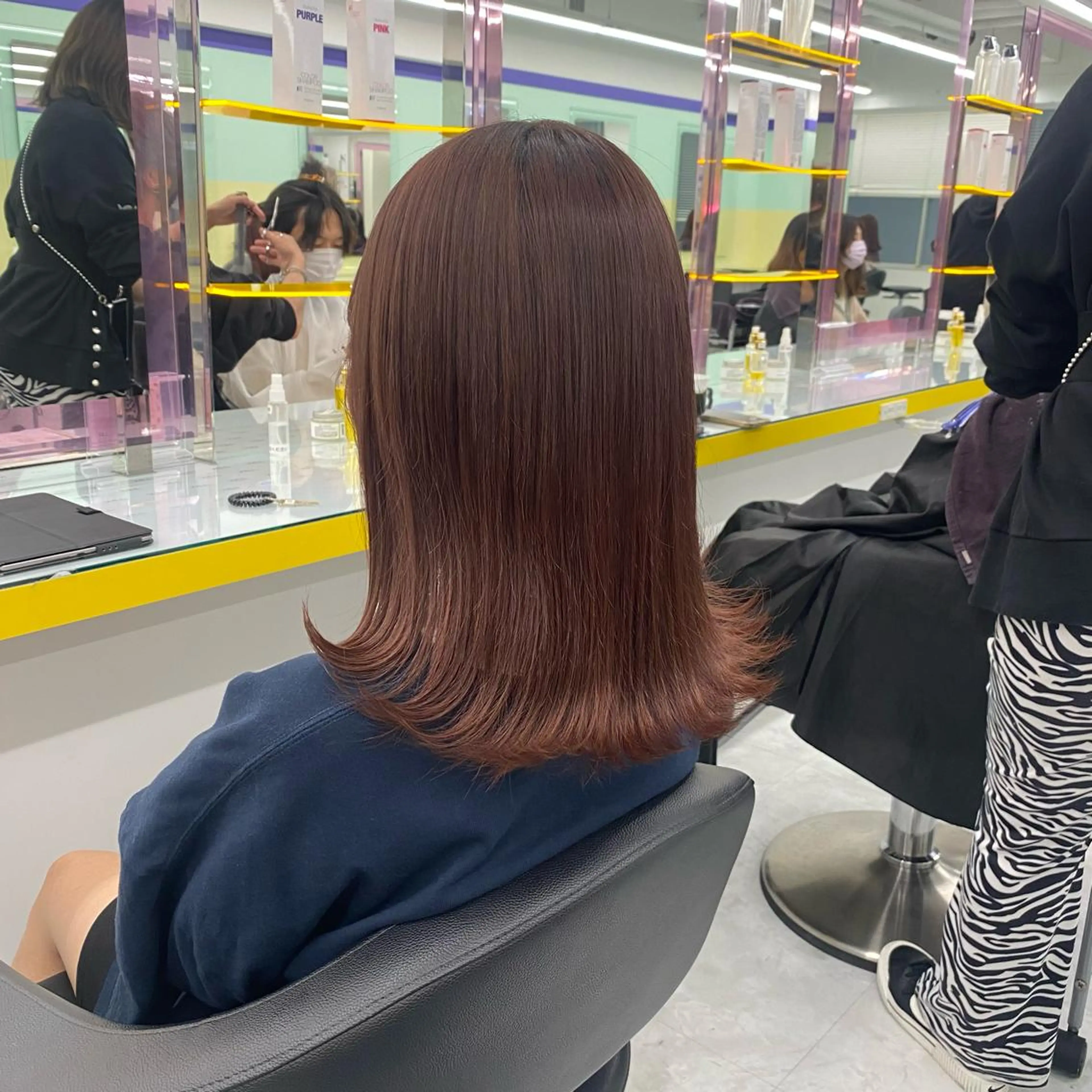 ミディアム カラー パーマ ヘアアレンジ メンズ キッズ ネイル マツエク・マツパ アイブロウ Lumo所属・💖横浜ブリーチなし 💖MIHOのヘアスタイル