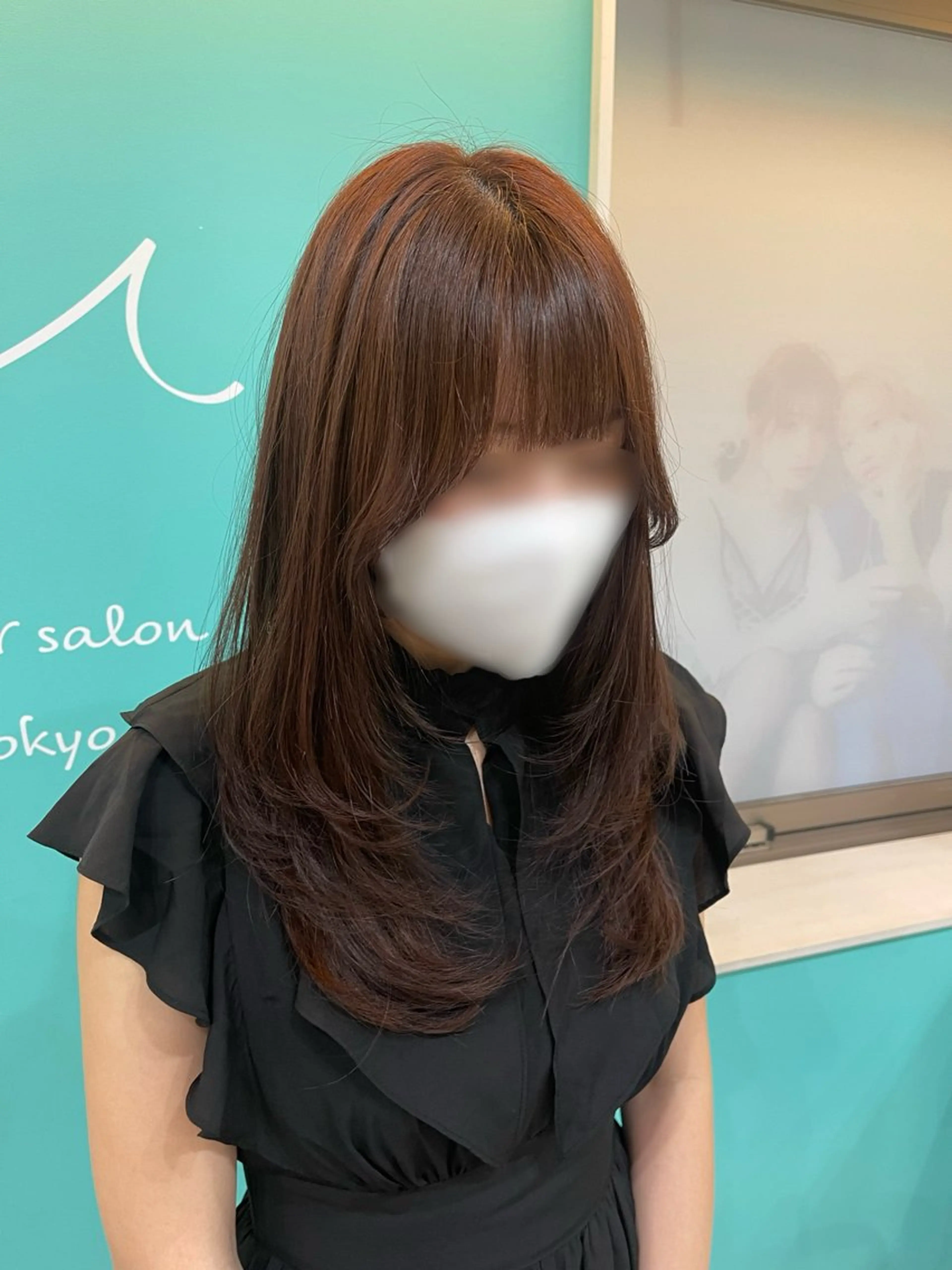 セミロング カット ヘアカラー トリートメント ‎🤍艶カラー‎🤍 ハイトーンカラー🤍のヘアスタイル