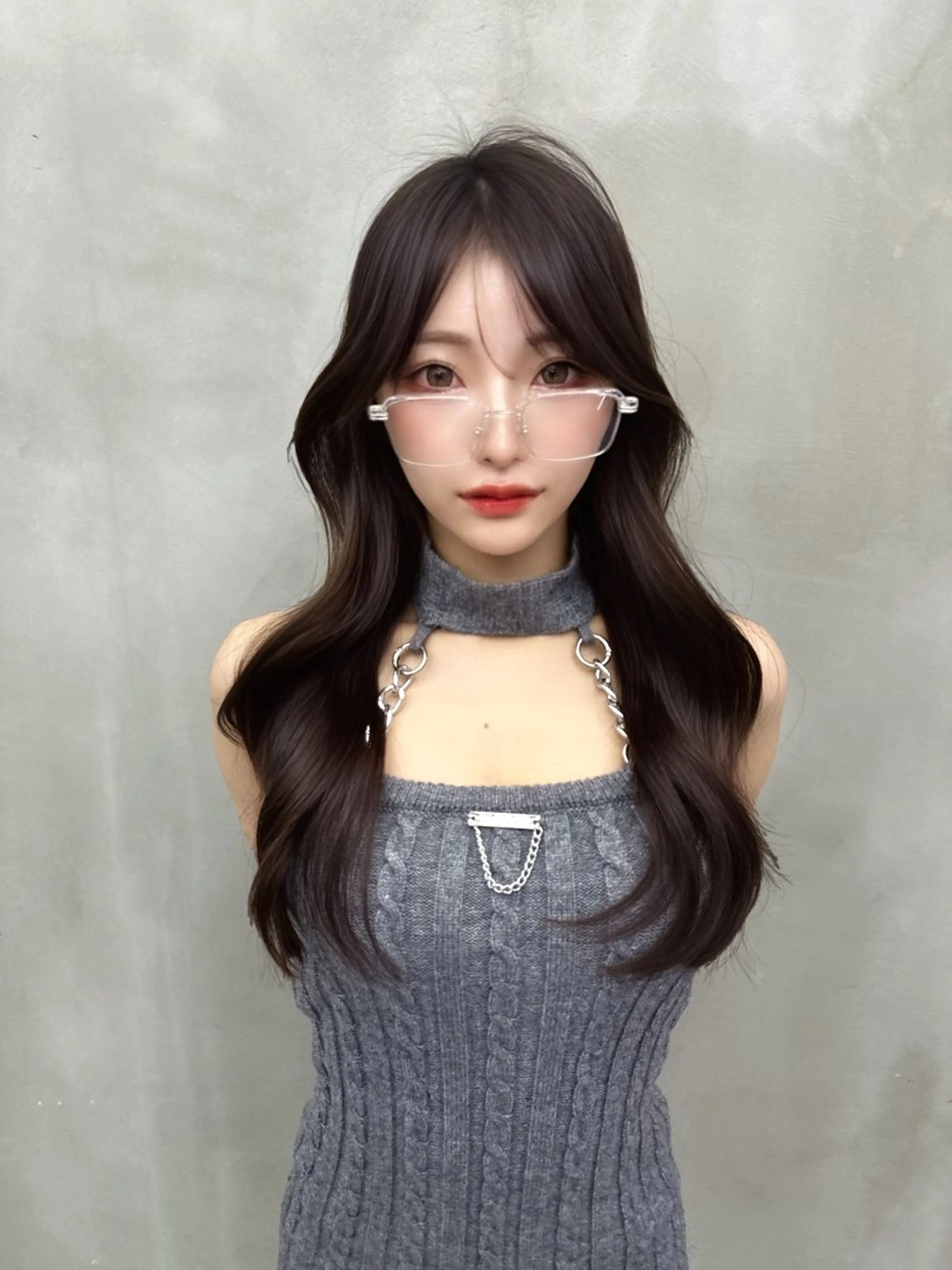 ロング カット ヘアカラー トリートメント MASHU韓国ヘア/ レイヤー/透明感カラのヘアスタイル