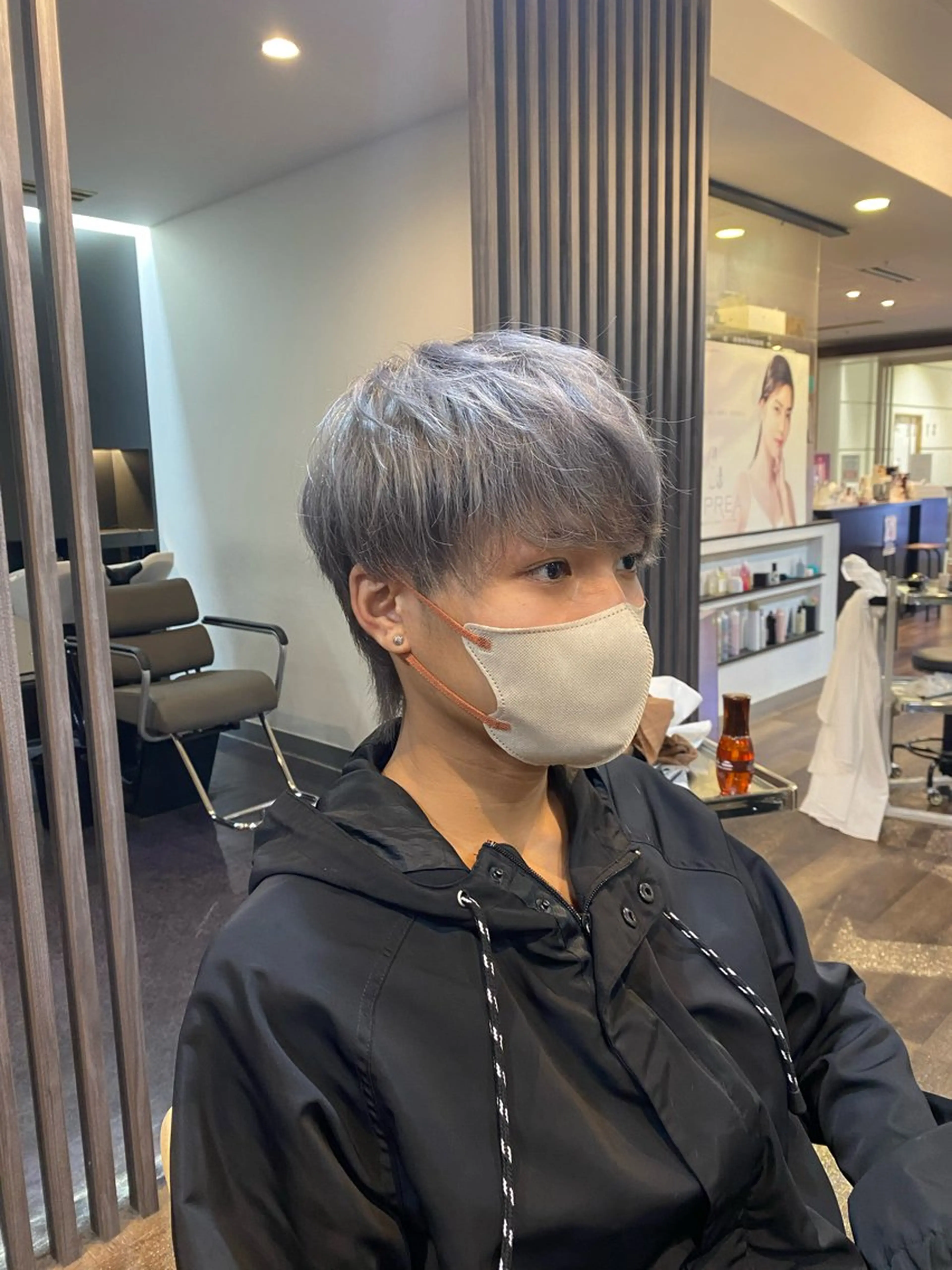カラー メンズ アッシュ ホワイトアッシュ STYLE エキシティ店所属・【似合わせパーマ】 STYLE 杉原　魁のヘアスタイル