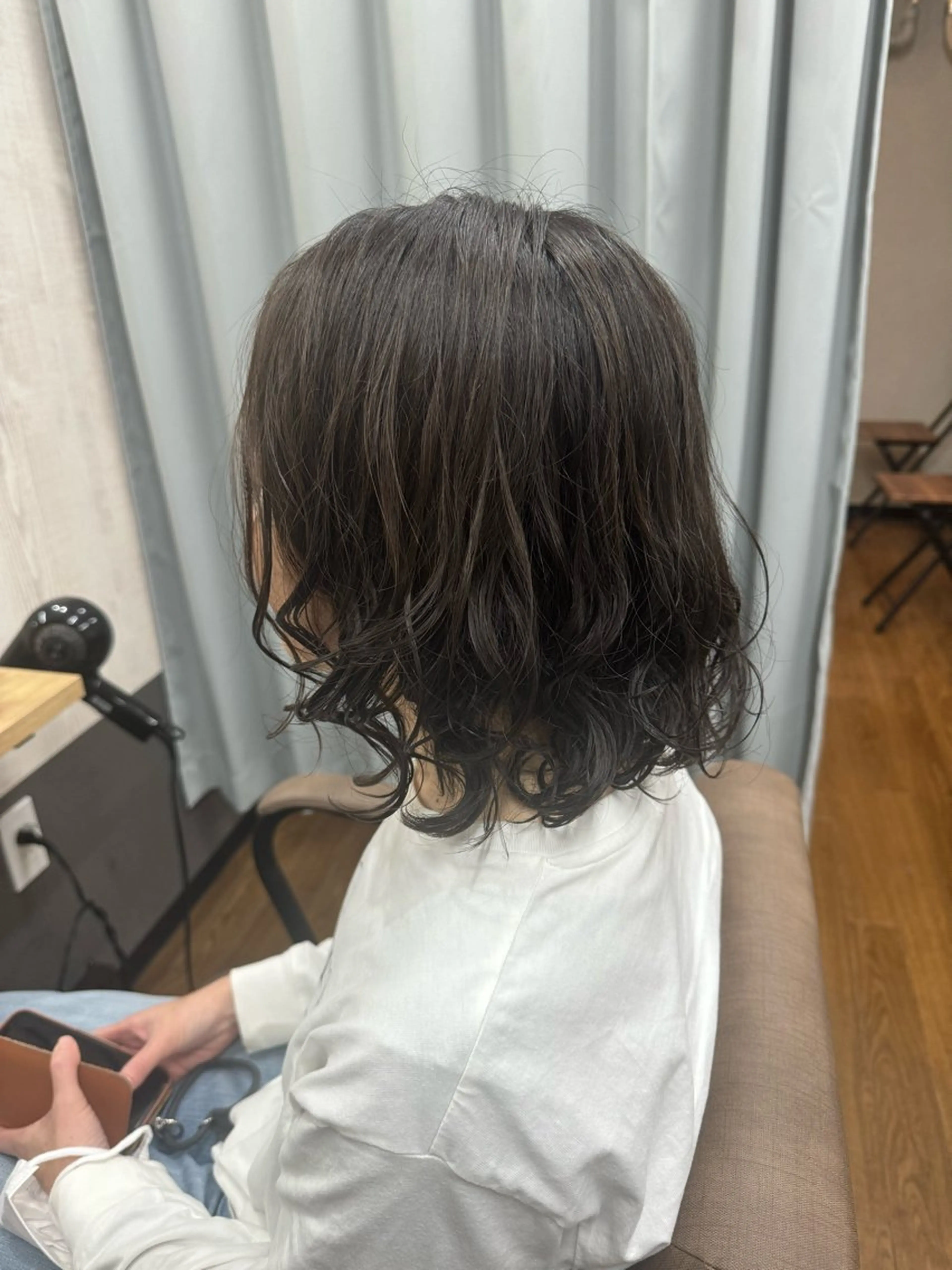 ミディアム ミディアムパーマ カット パーマ TELA HAIR 稲毛店　千尋のヘアスタイル