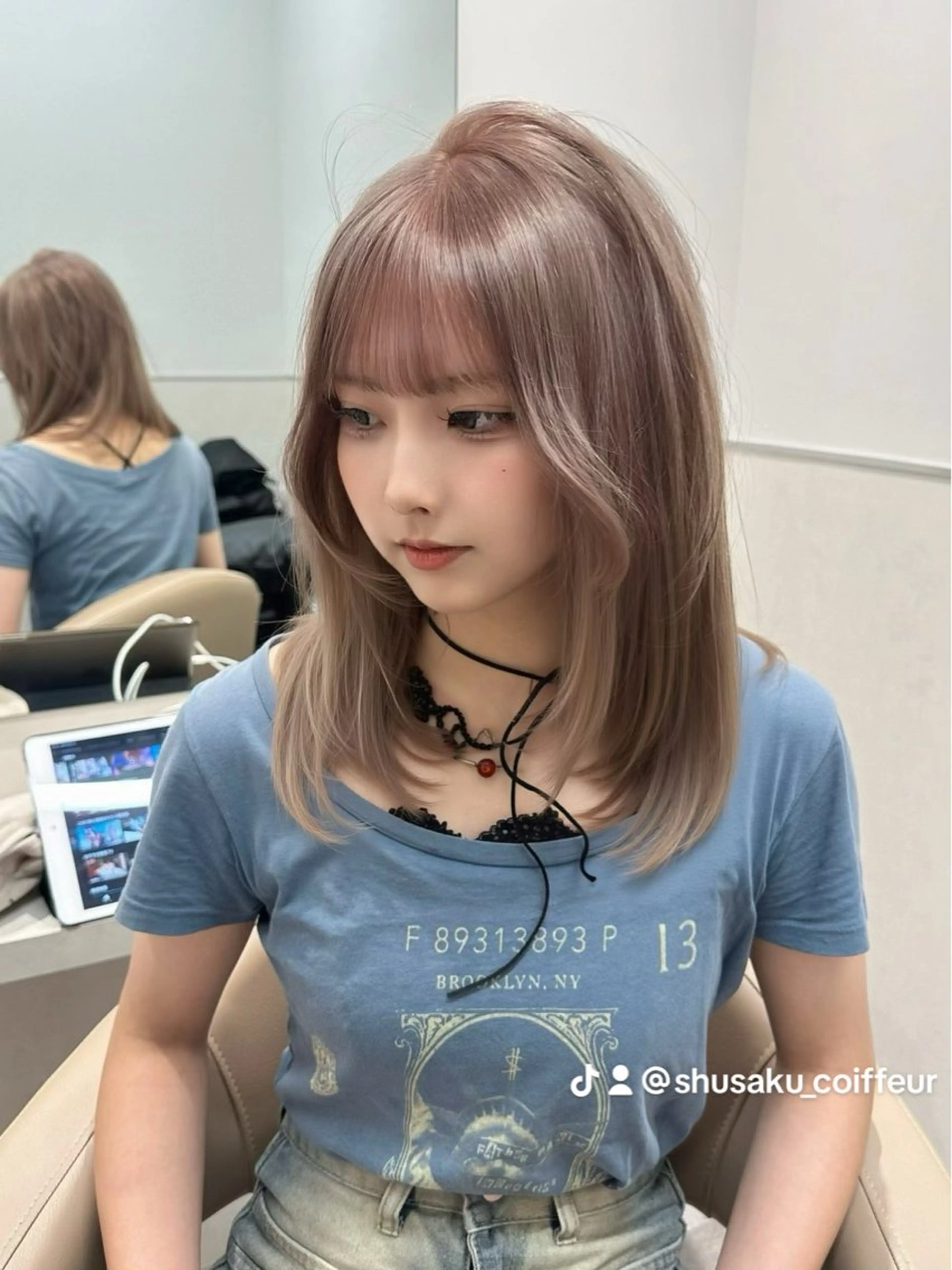 ミディアム カラー カット ヘアカラー SALOWIN 宇田川店所属・ブリーチなしトレンド SHUSAKUのヘアスタイル