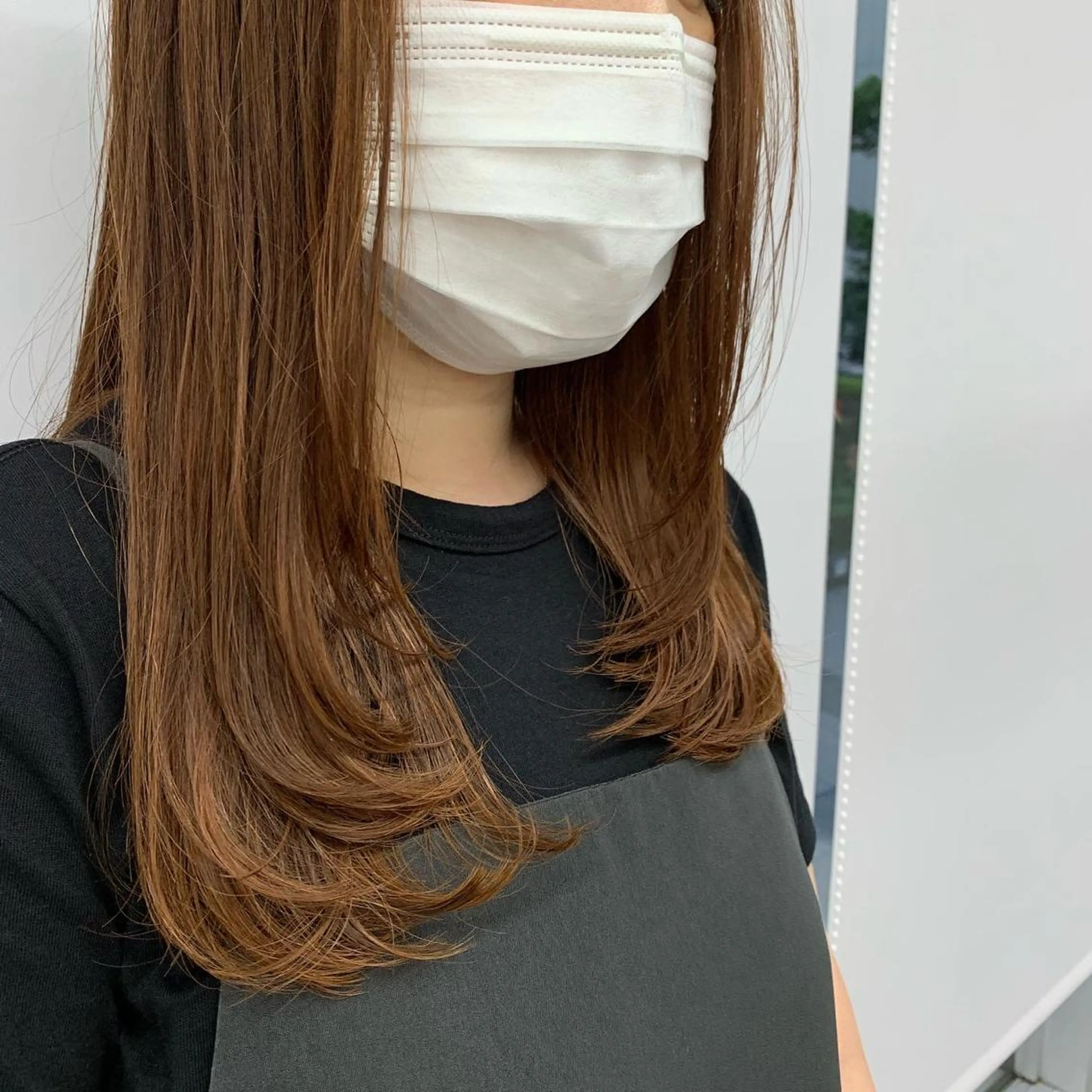 セミロング 顔周りカット 杉山 紗英のその他イメージ