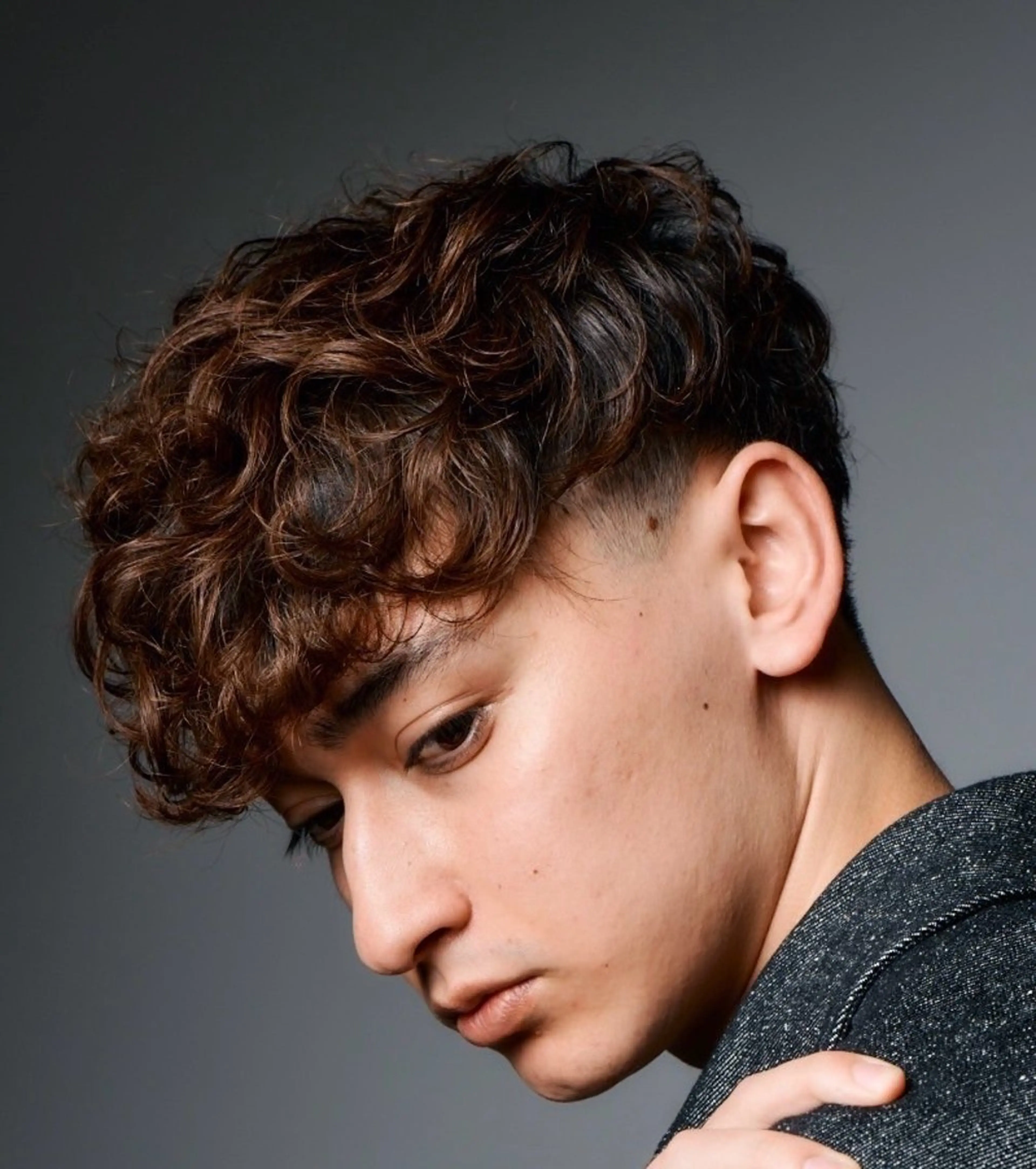 ショート パーマ メンズ カット パーマ 瀧本 一樹のヘアスタイル