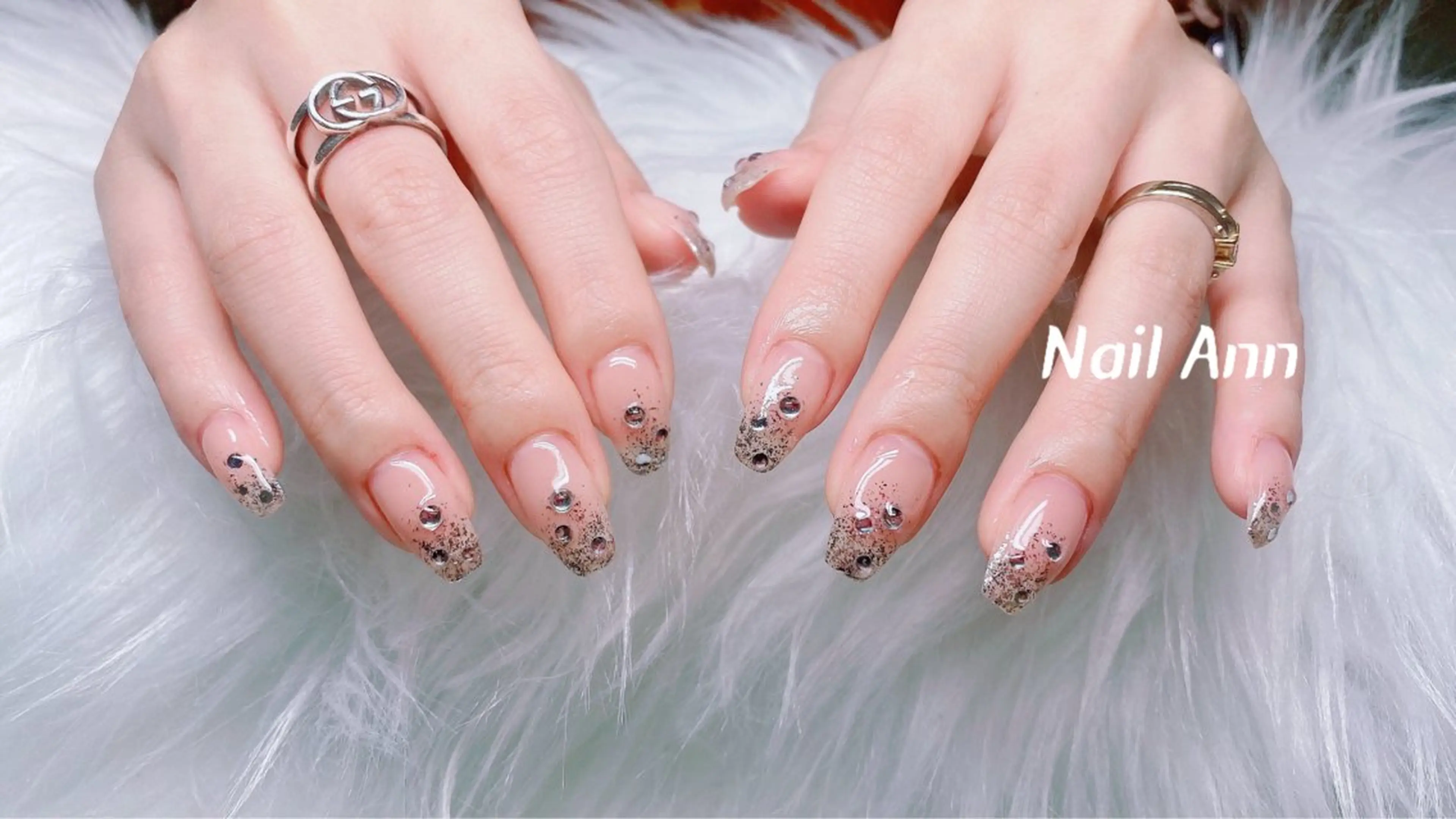 ネイル 長さ出し フットネイル ジェルネイル 韓国ネイル マグネットネイル ハンドネイル Nail Annのネイルデザイン