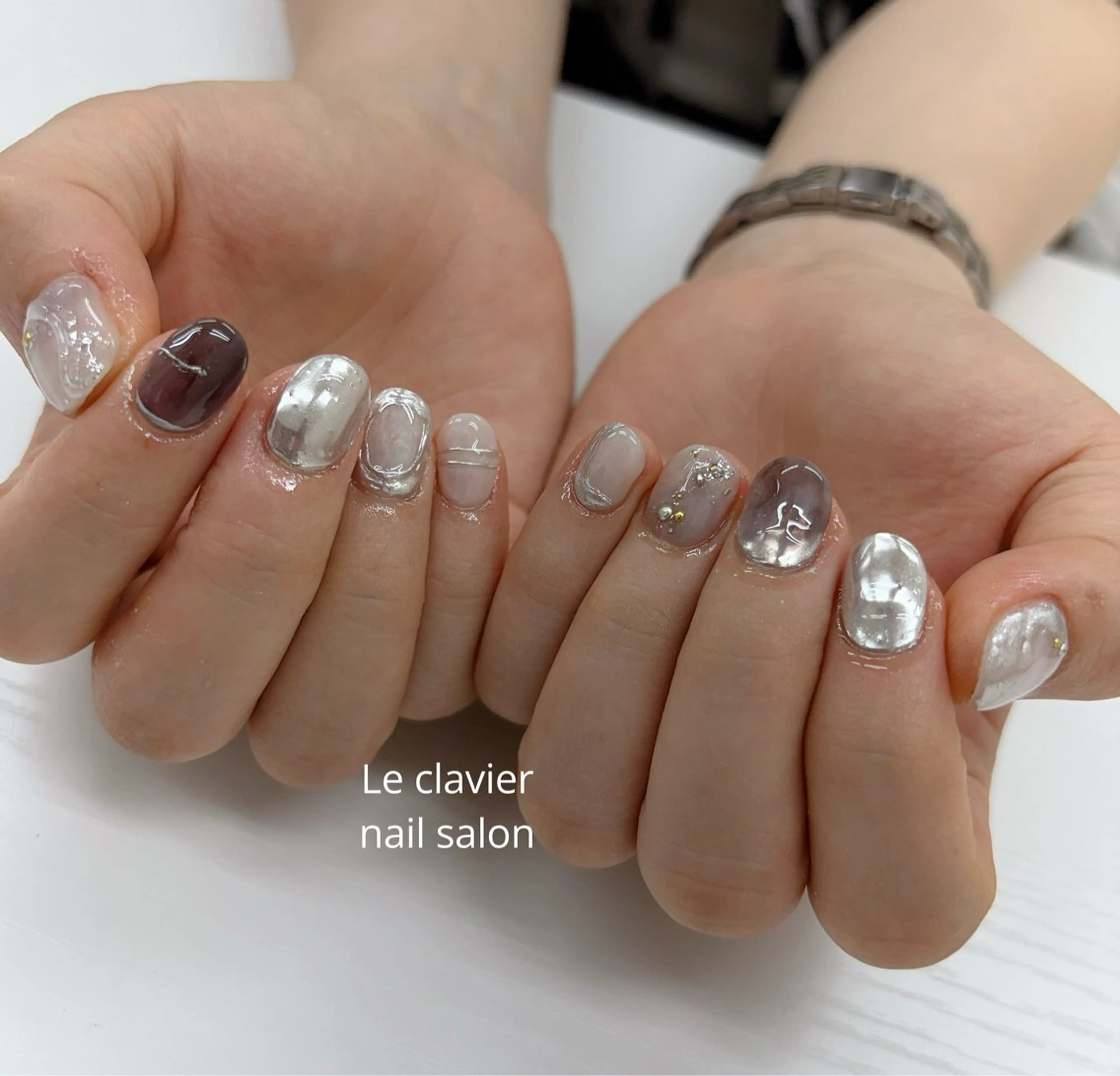 ネイル 長さ出し ジェルネイル パラジェル スカルプネイル ソフトジェル ハンドネイル ハンドケア Mina Nailのネイルデザイン