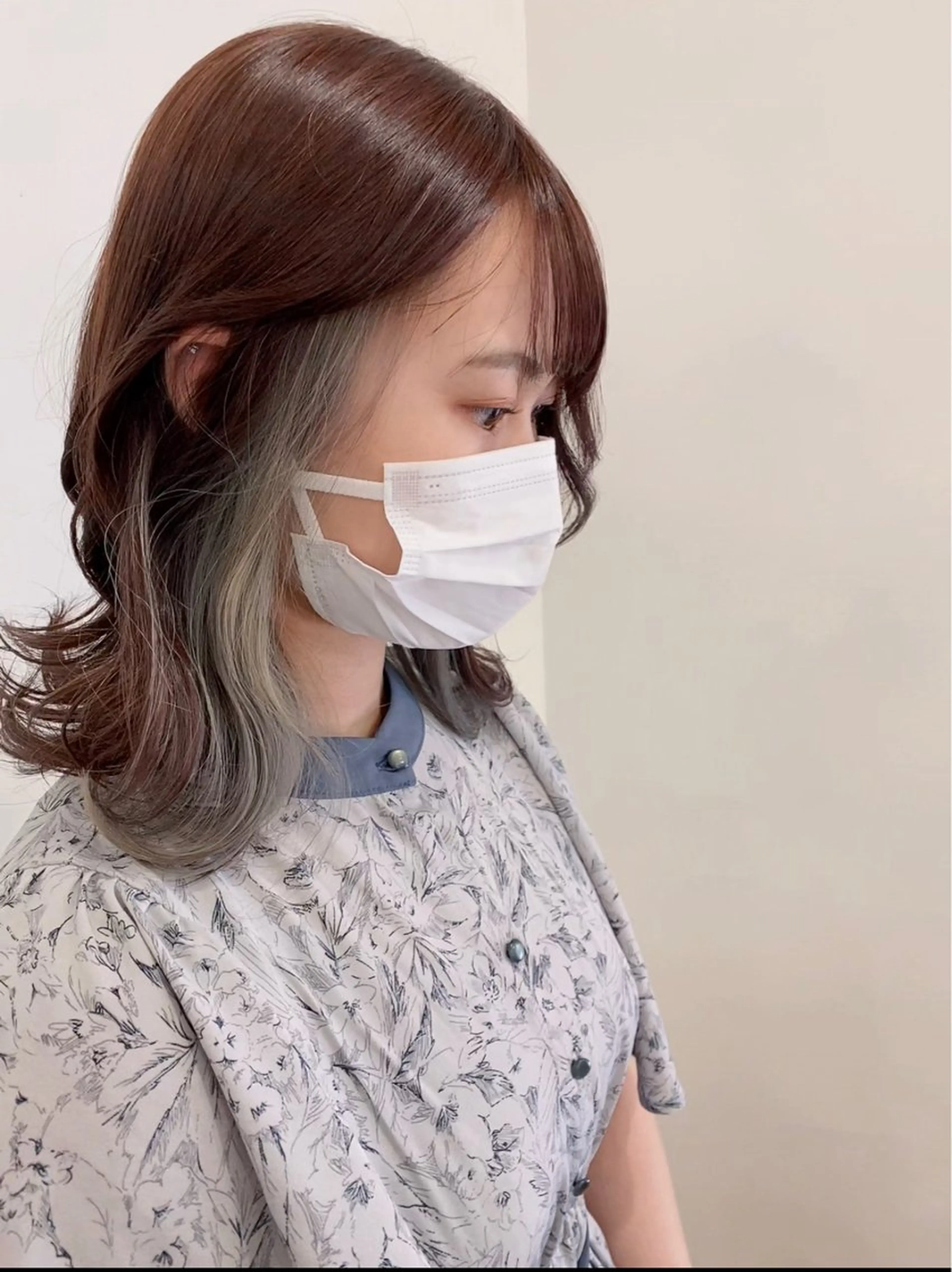 ミディアム くびれヘア 韓国風ヘア カット ヘアカラー トリートメント GO TODAY シェアサロン 町田店所属・韓国ヘア🇰🇷 スズキのヘアスタイル