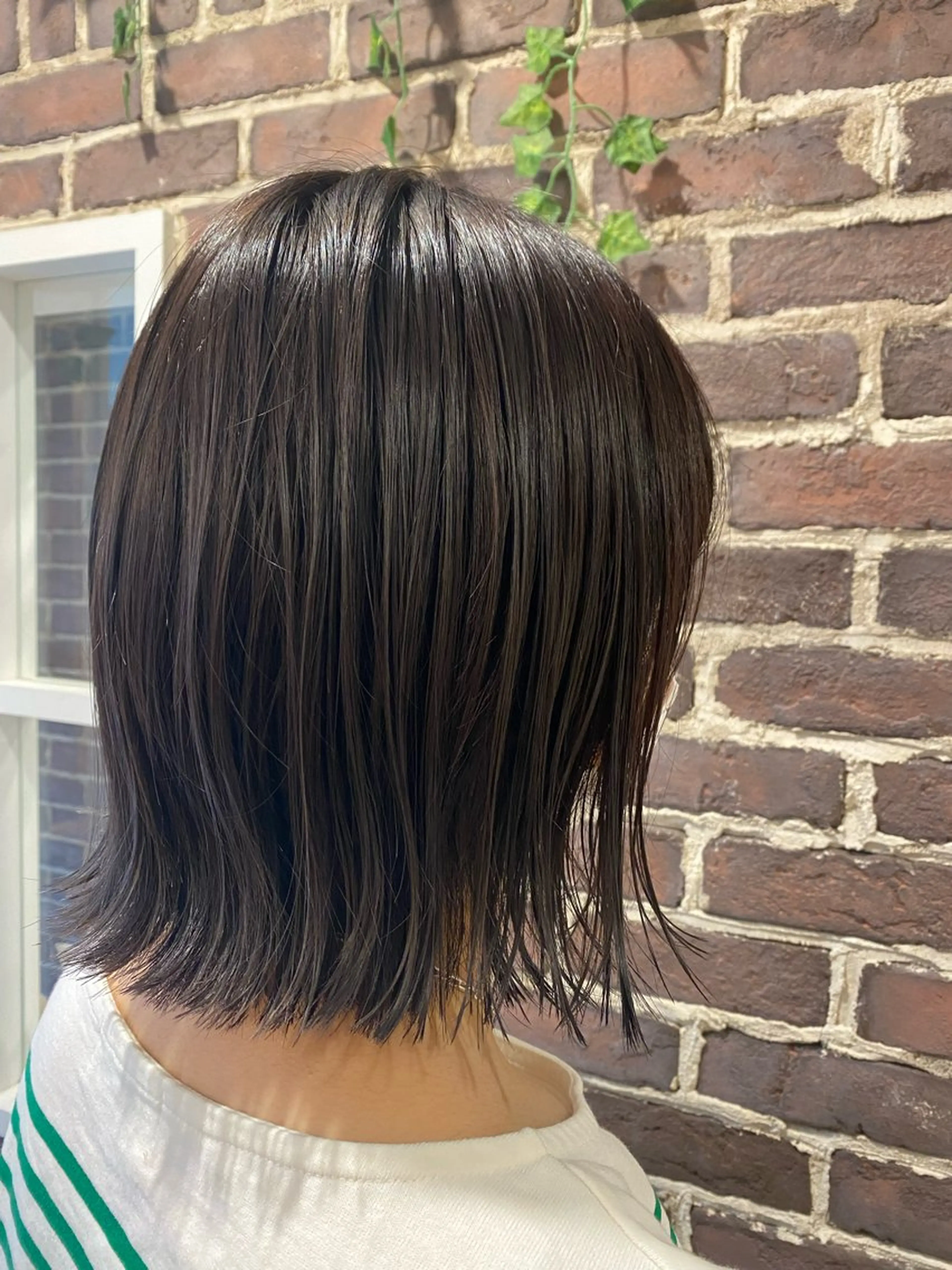 切りっぱなしボブの写真