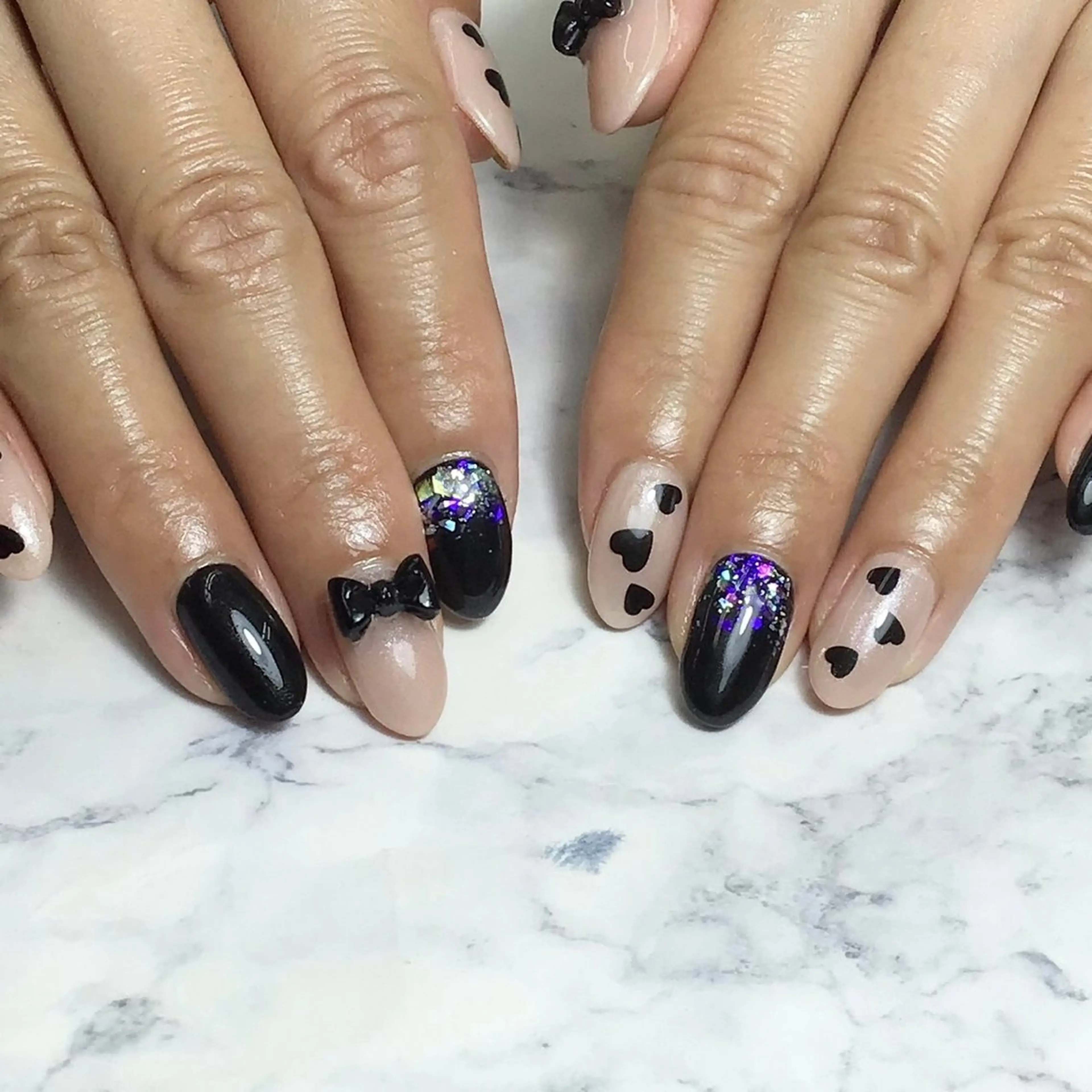 ネイル ジェルネイル マグネットネイル 持ち込み ワンカラーネイル パラジェル EYE &NAILDAYのマツエク・マツパデザイン