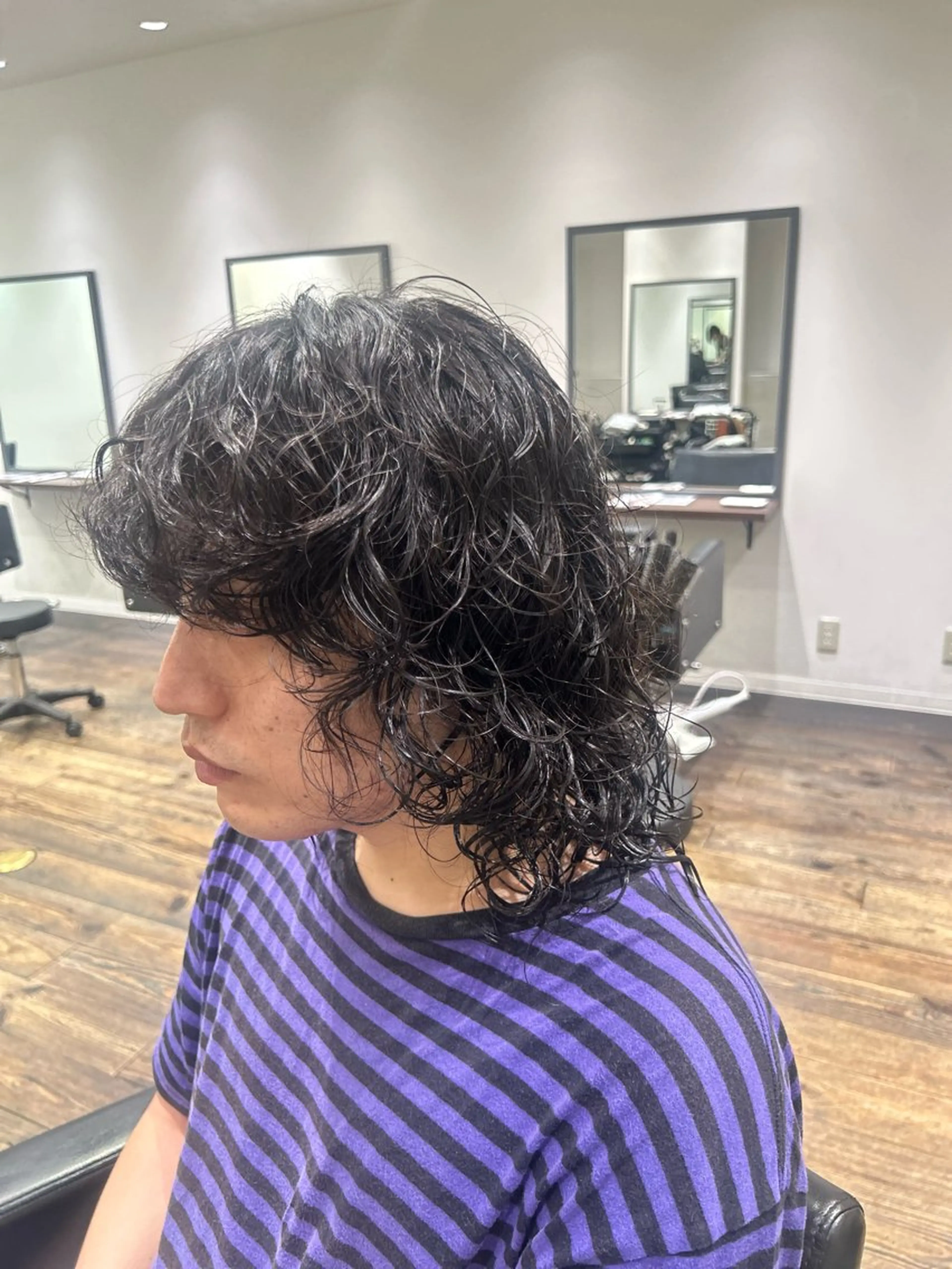 パーマ メンズ patou烏丸所属・ウルフ･パーマ募集 ⛓️Patou森口のヘアスタイル