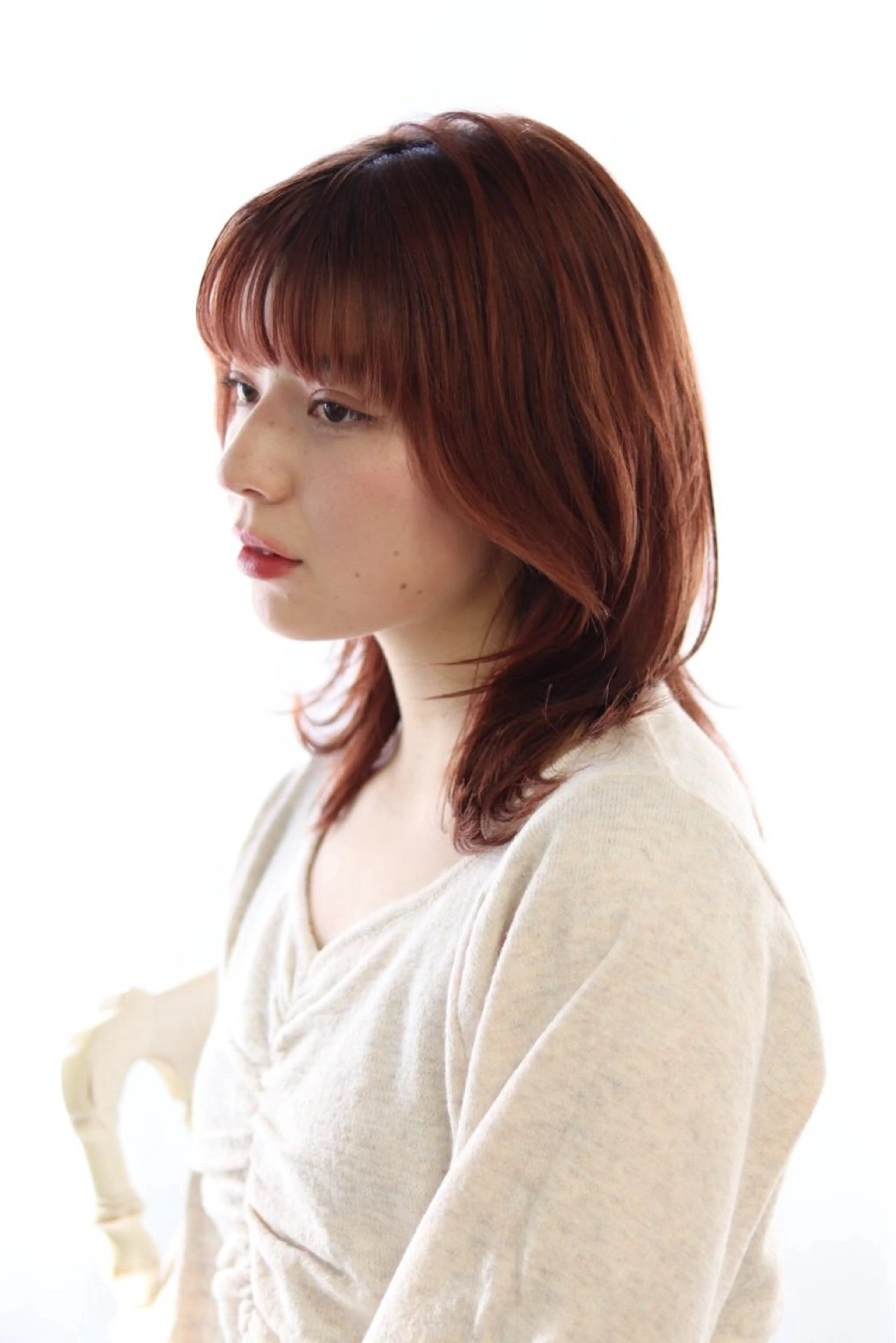 ミディアム 縮毛矯正🌱𓂃 野口晴菜のヘアスタイル