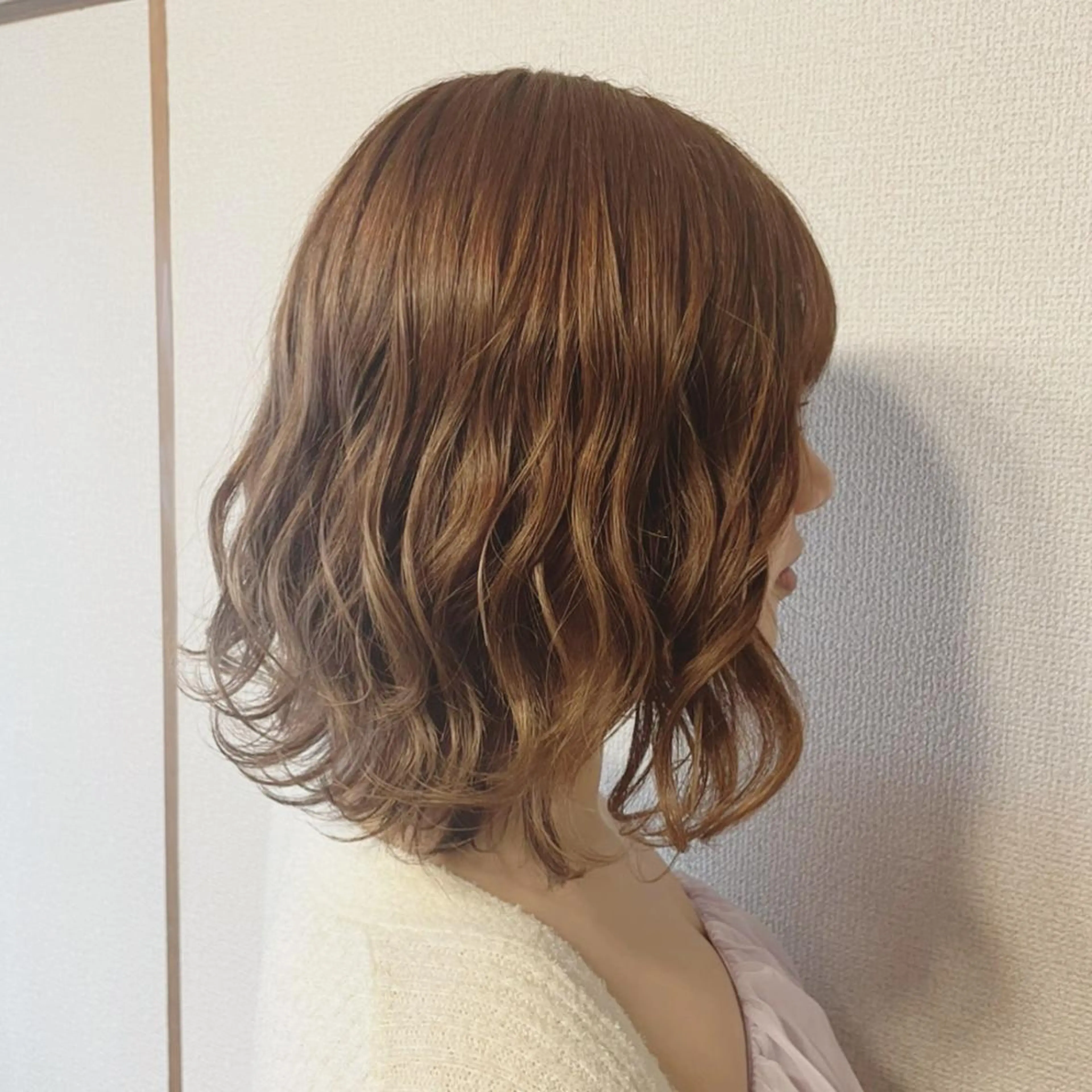 ミディアム 外ハネヘア ヘアセット KANA カナのマツエク・マツパデザイン