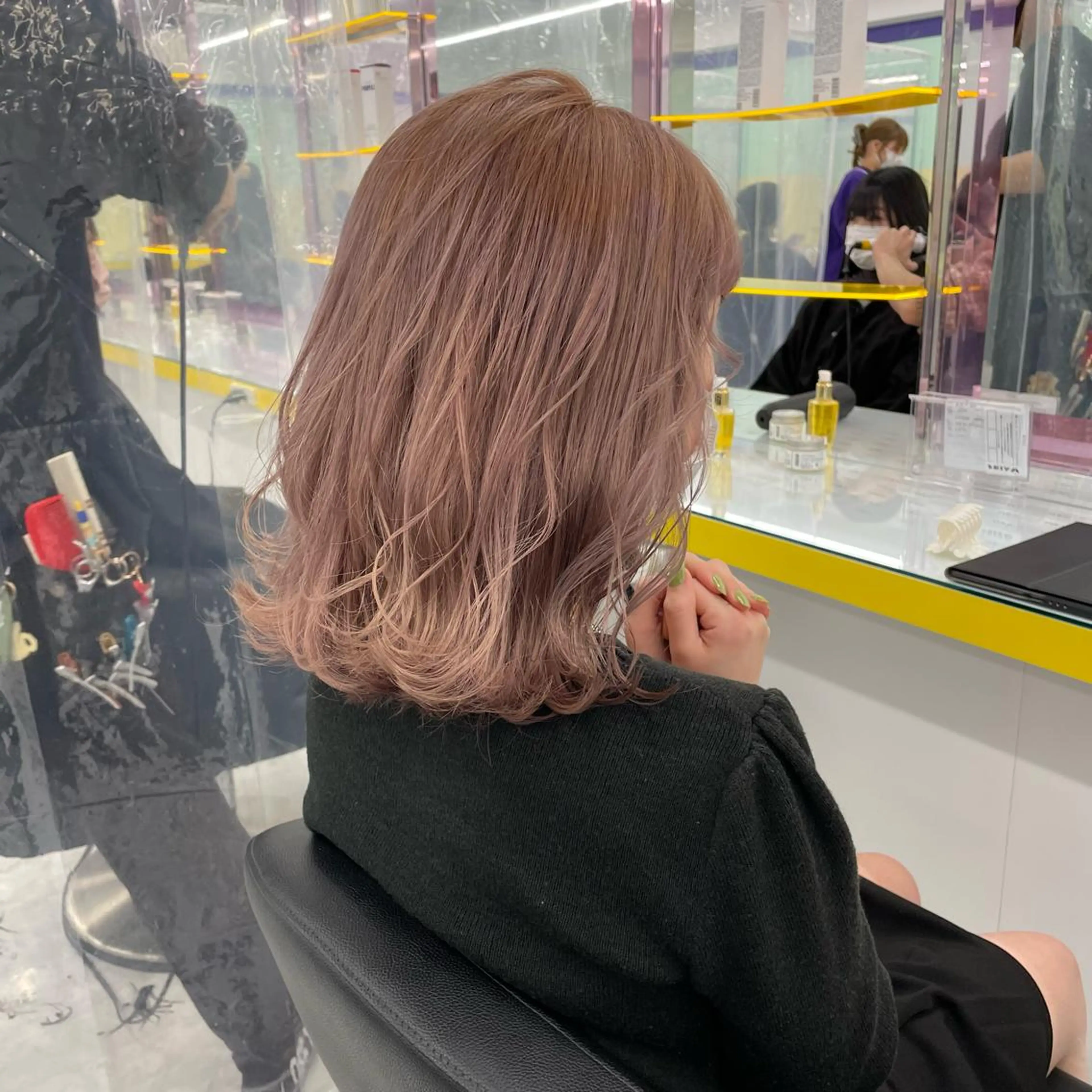 ミディアム カラー パーマ ヘアアレンジ メンズ アイブロウ ヘアカラー トリートメント ヘッドスパ ヘアセット 💜寒色特化 門脇誠弥💜のヘアスタイル
