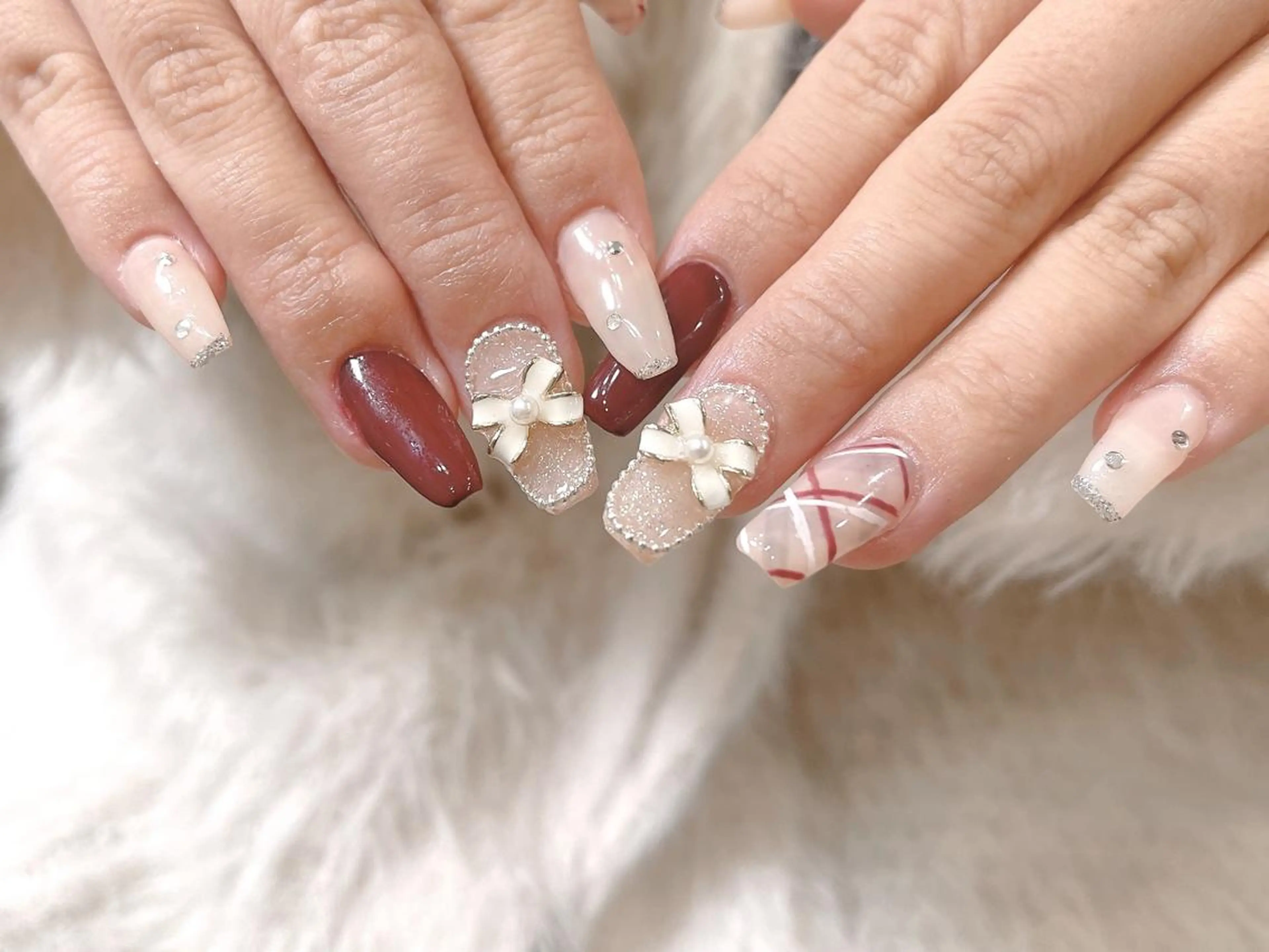 ネイル 持ち込み na🎀🎀na ちゅるちゅるのネイルデザイン