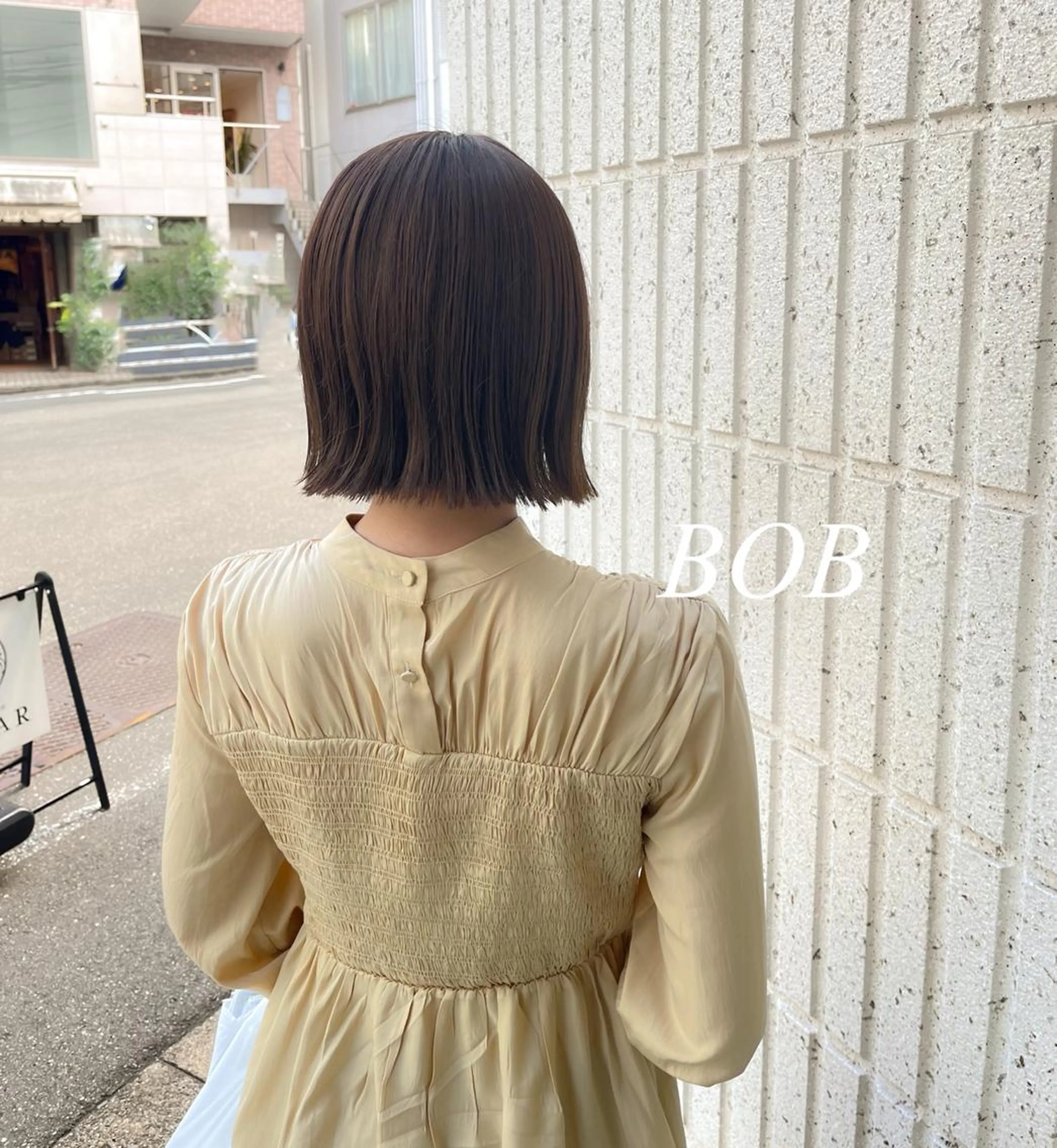 ショート 切りっぱなしボブ ボブ カット stylist  ＊ mahoのヘアスタイル