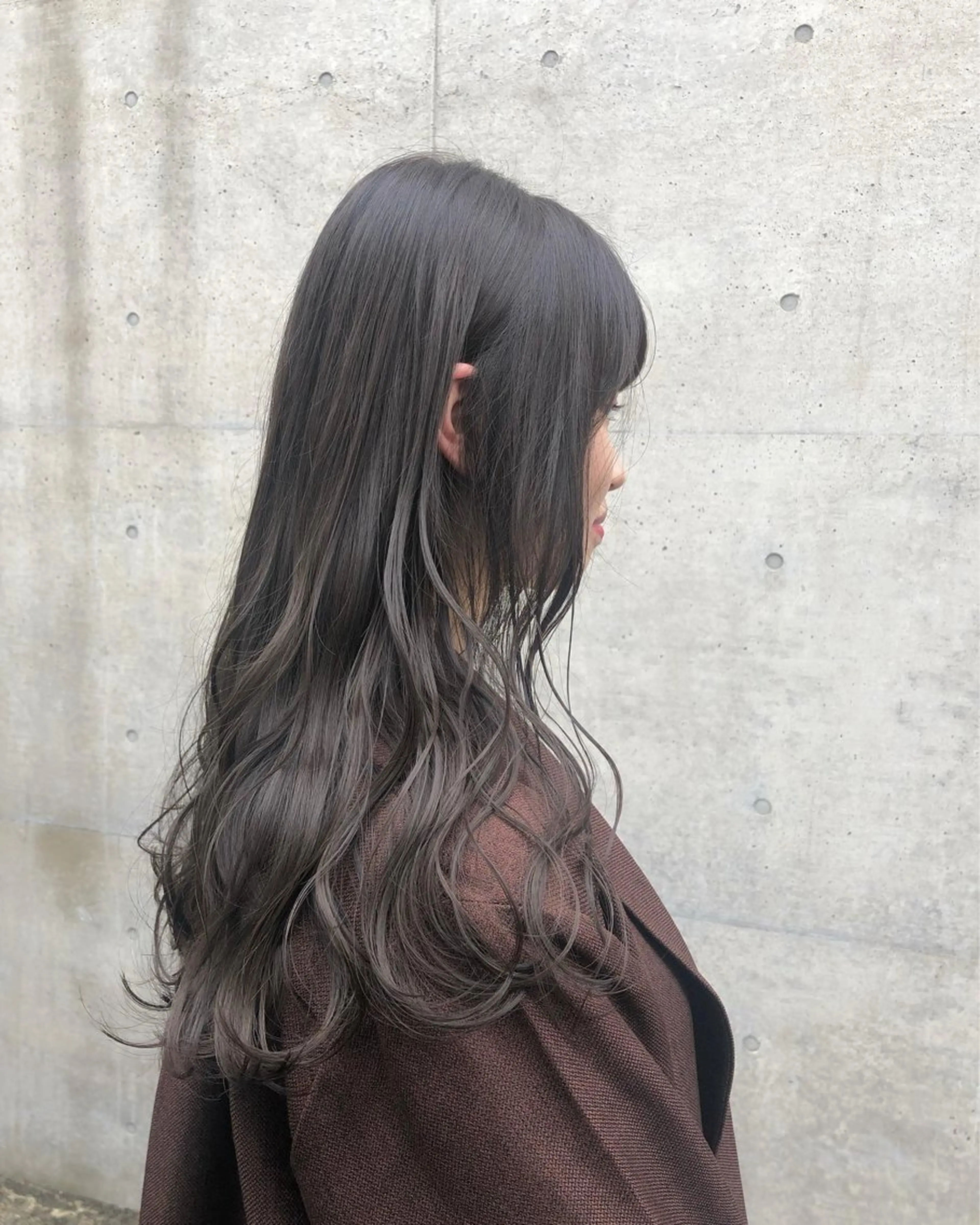 ロング カラー ベージュカラー オリーブベージュ BOTTOMS所属・🌸透明感艶 カラー🌸Yuukiのヘアスタイル