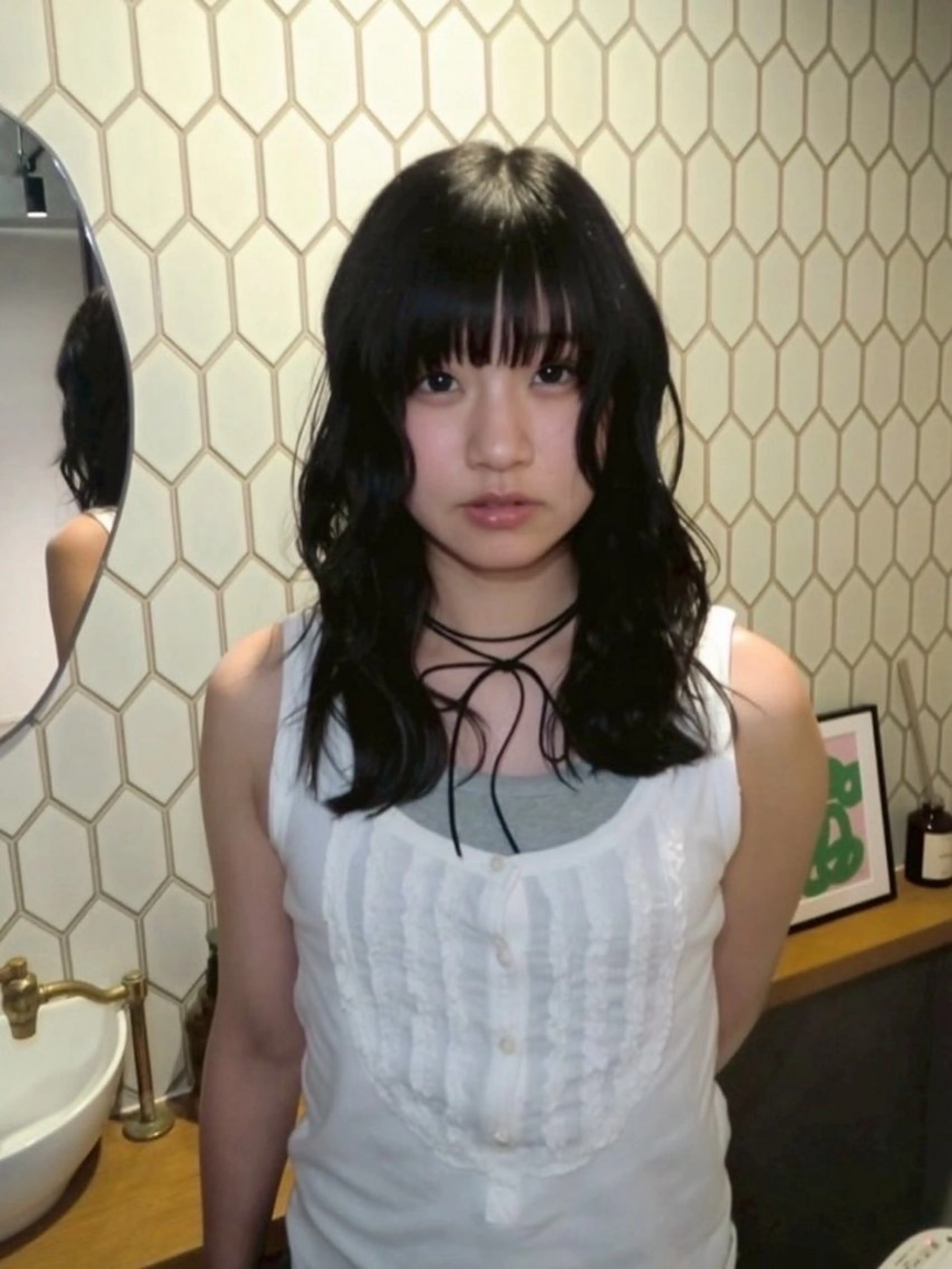 ミディアム カラー Elilume MIYUのヘアスタイル