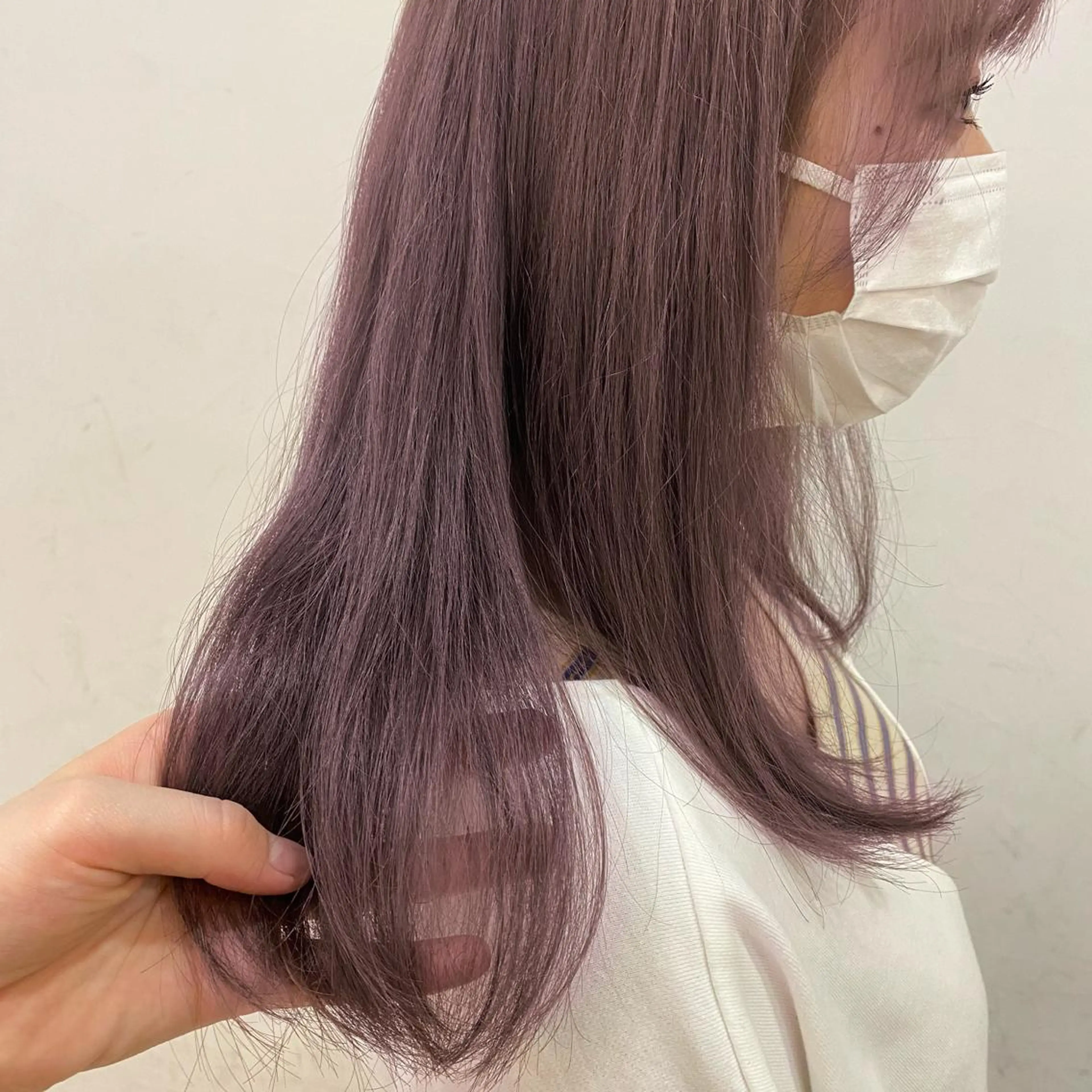 ロング カラー パープルカラー 🌱ブリーチ・透明感 カラー/mapi🦭のヘアスタイル