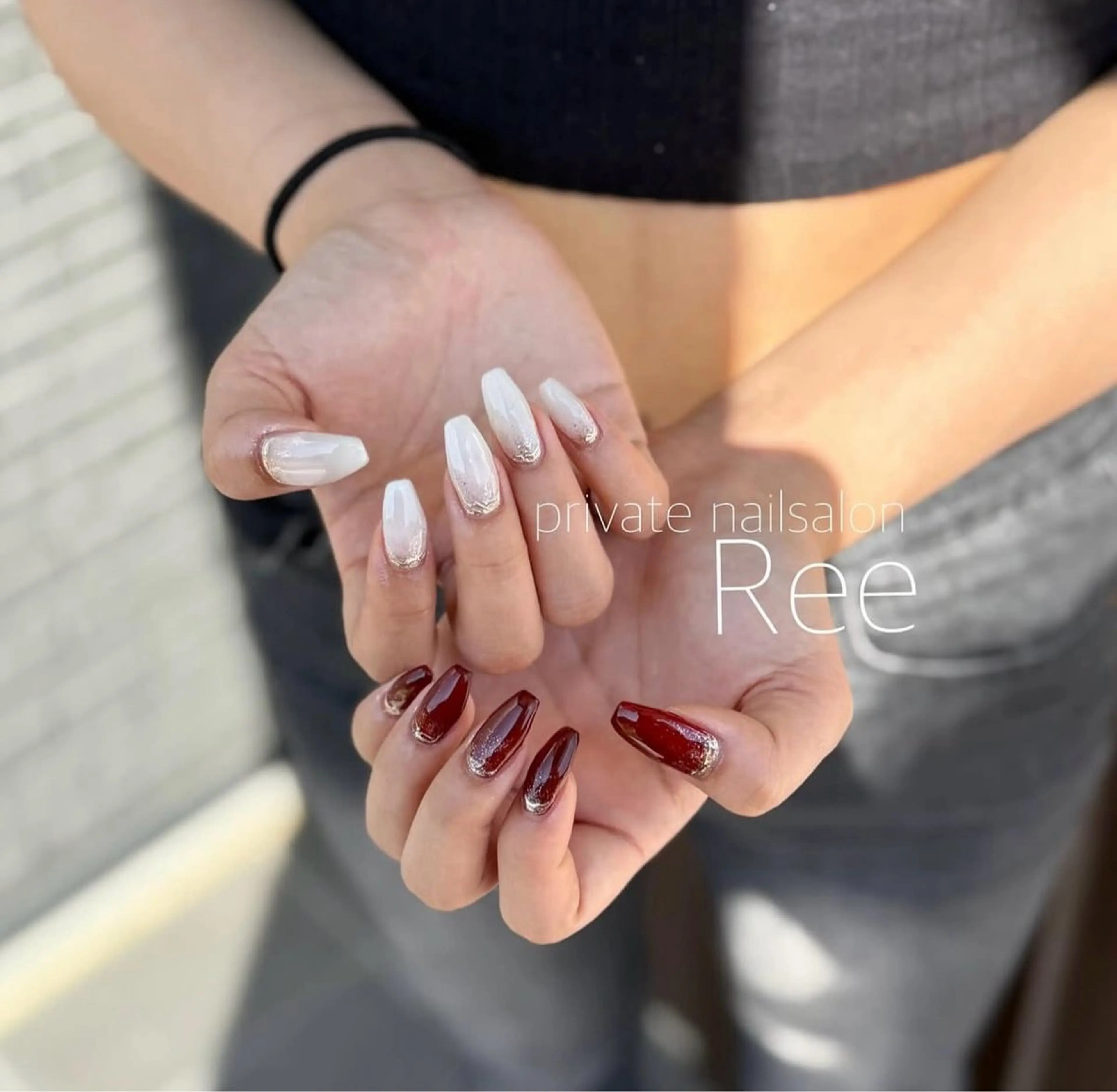 ミディアム 知花 梨花のネイルデザイン