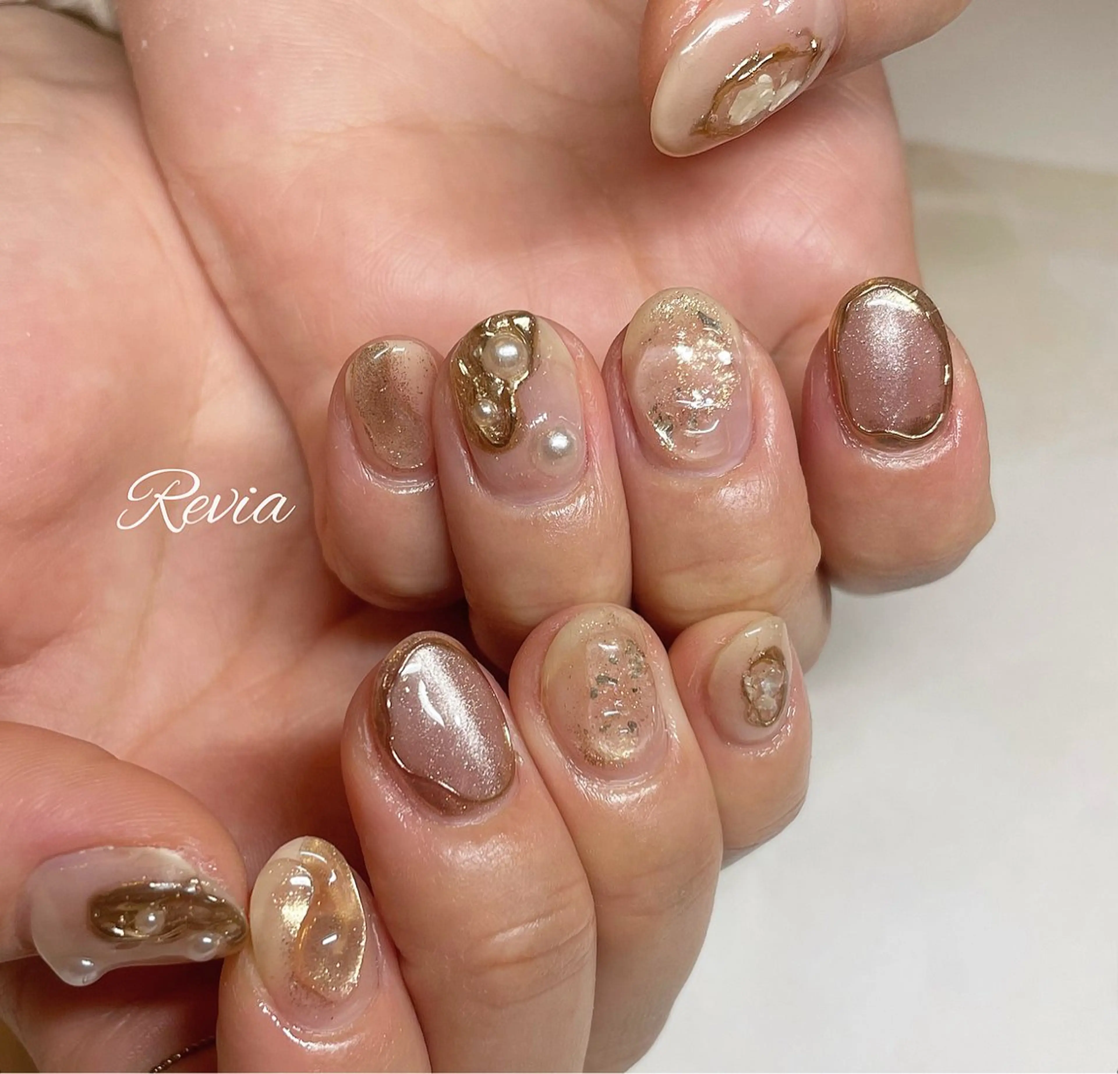 ネイル ハンドネイル revia所属・ERI Nailistのネイルデザイン
