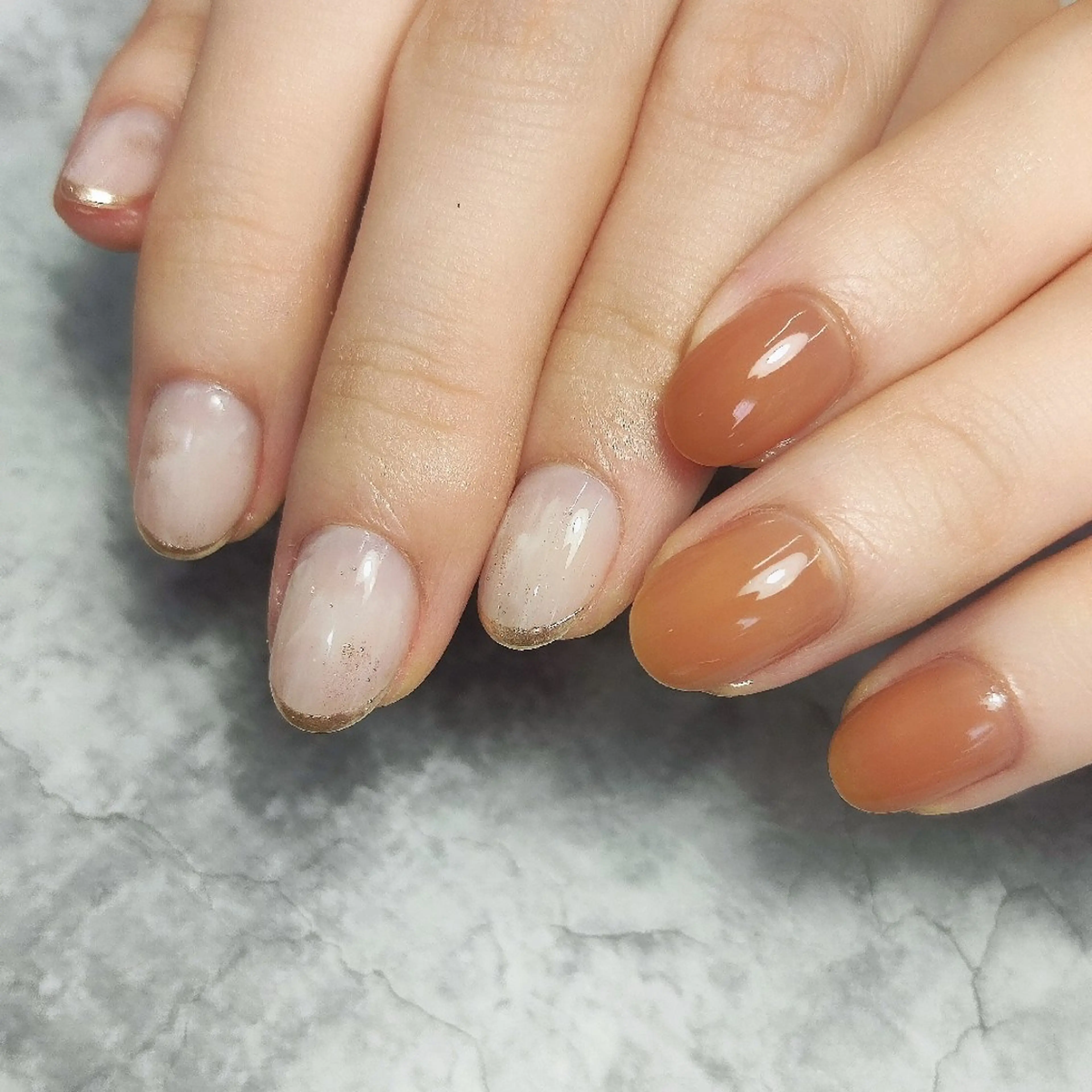 ネイル ニュアンスネイル 個人サロン saltnailのネイルデザイン