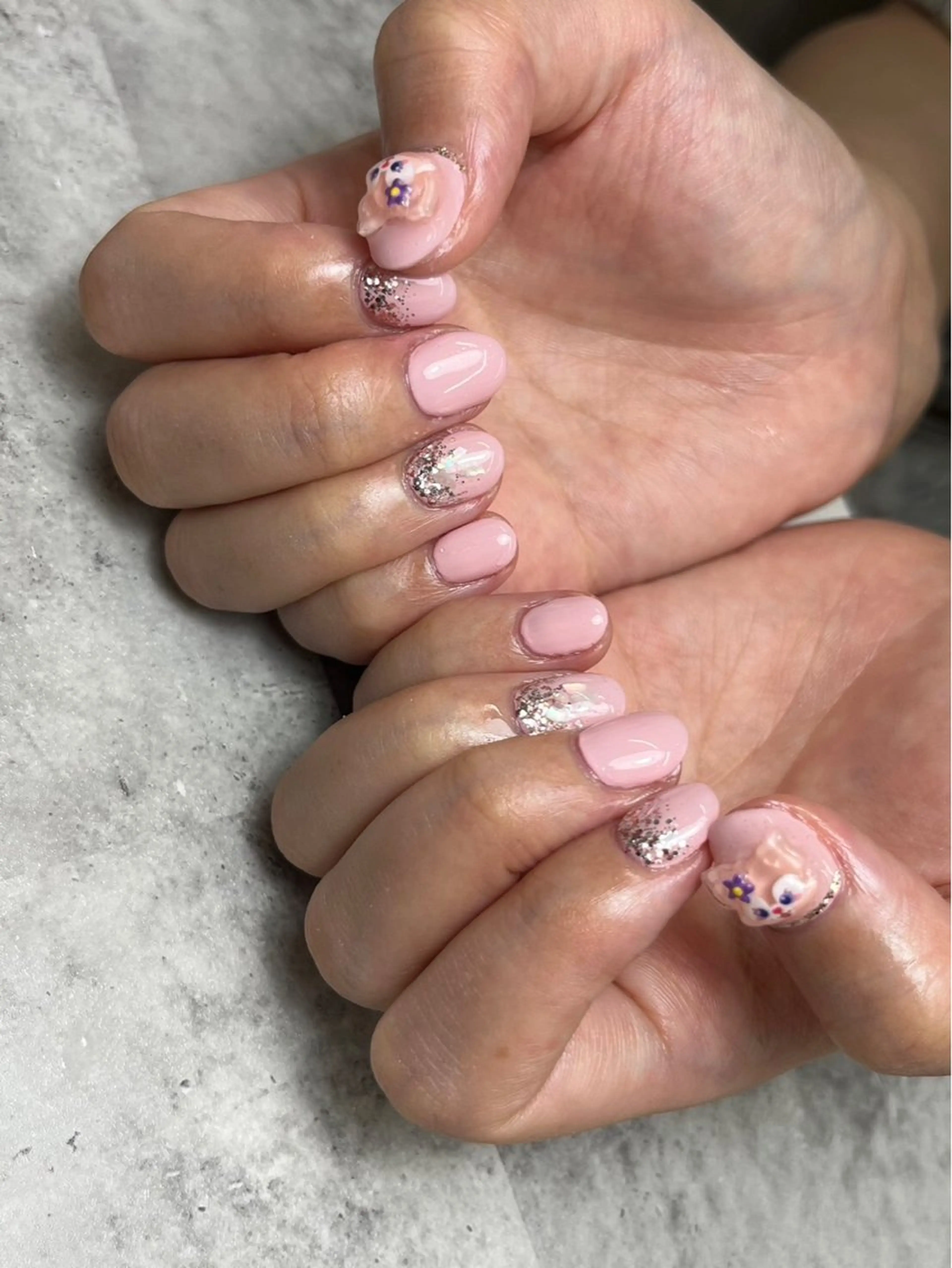 ネイル 長さ出し ジェルネイル マグネットネイル 持ち込み ワンカラーネイル Nail Day 四条烏丸店のネイルデザイン