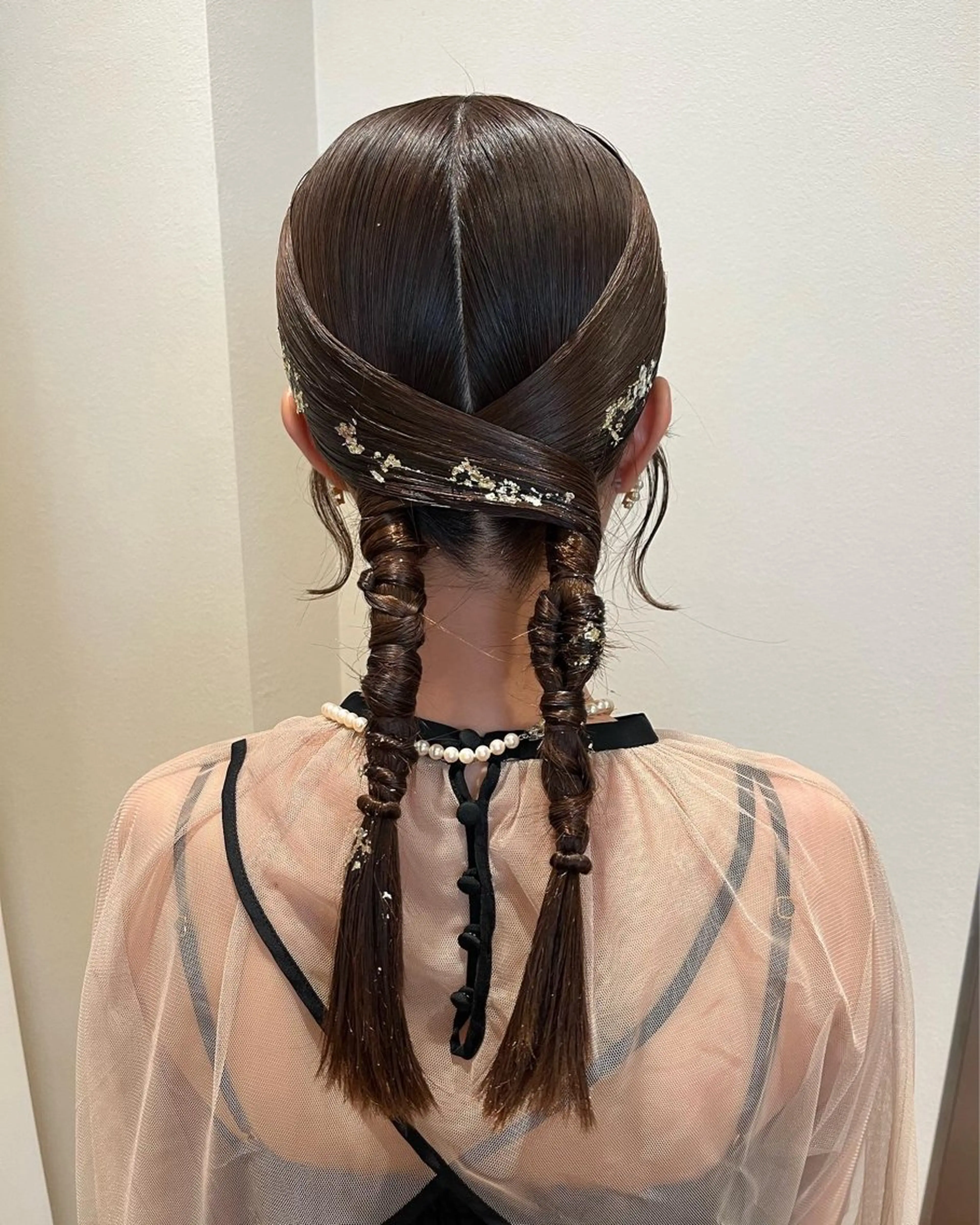 セミロング ヘアアレンジ ヘアセット サソウ ユリエ🥥のヘアスタイル