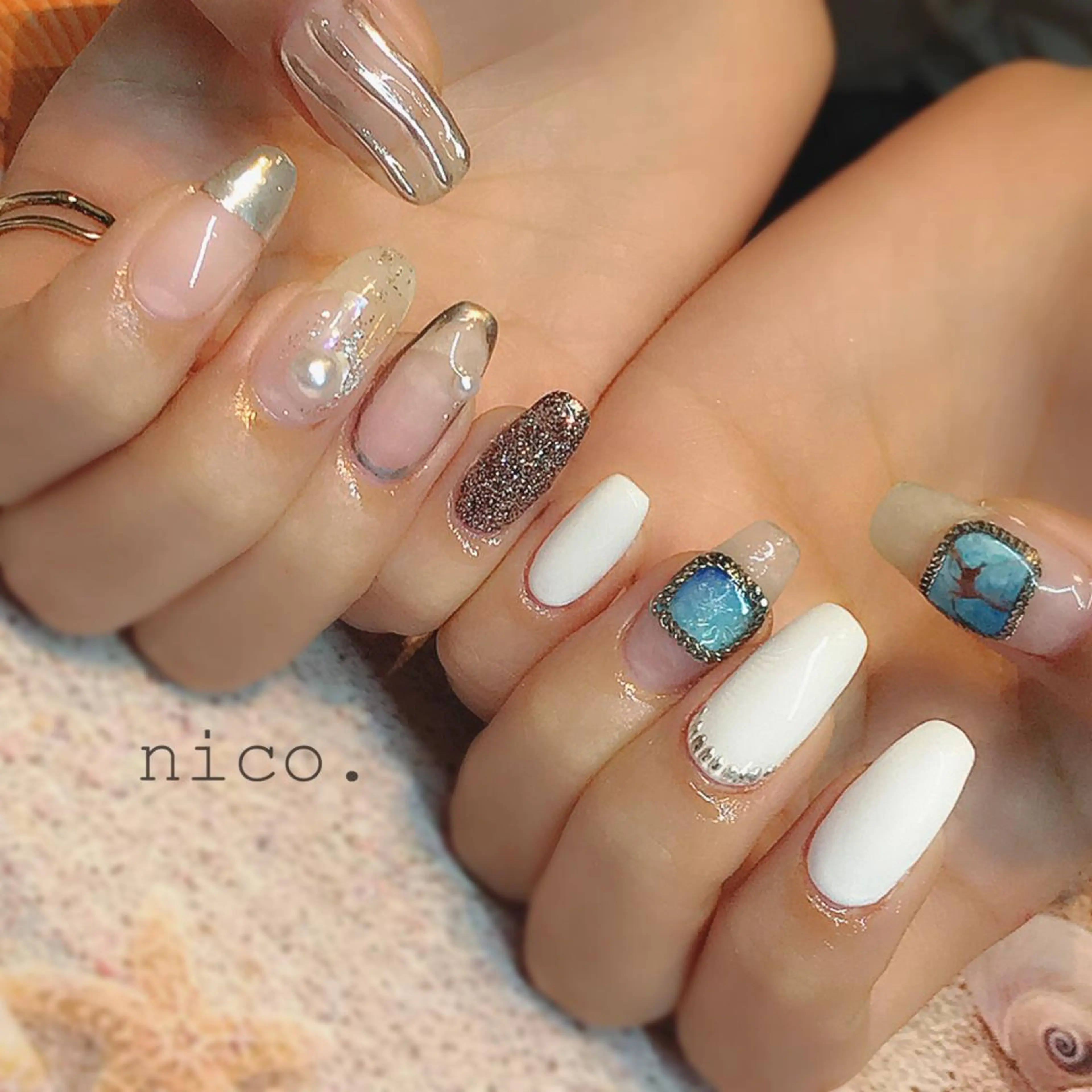 ネイル マツエク・マツパ nico nail所属・三鷹🎀韓国ネイル/ niconail🪄のネイルデザイン