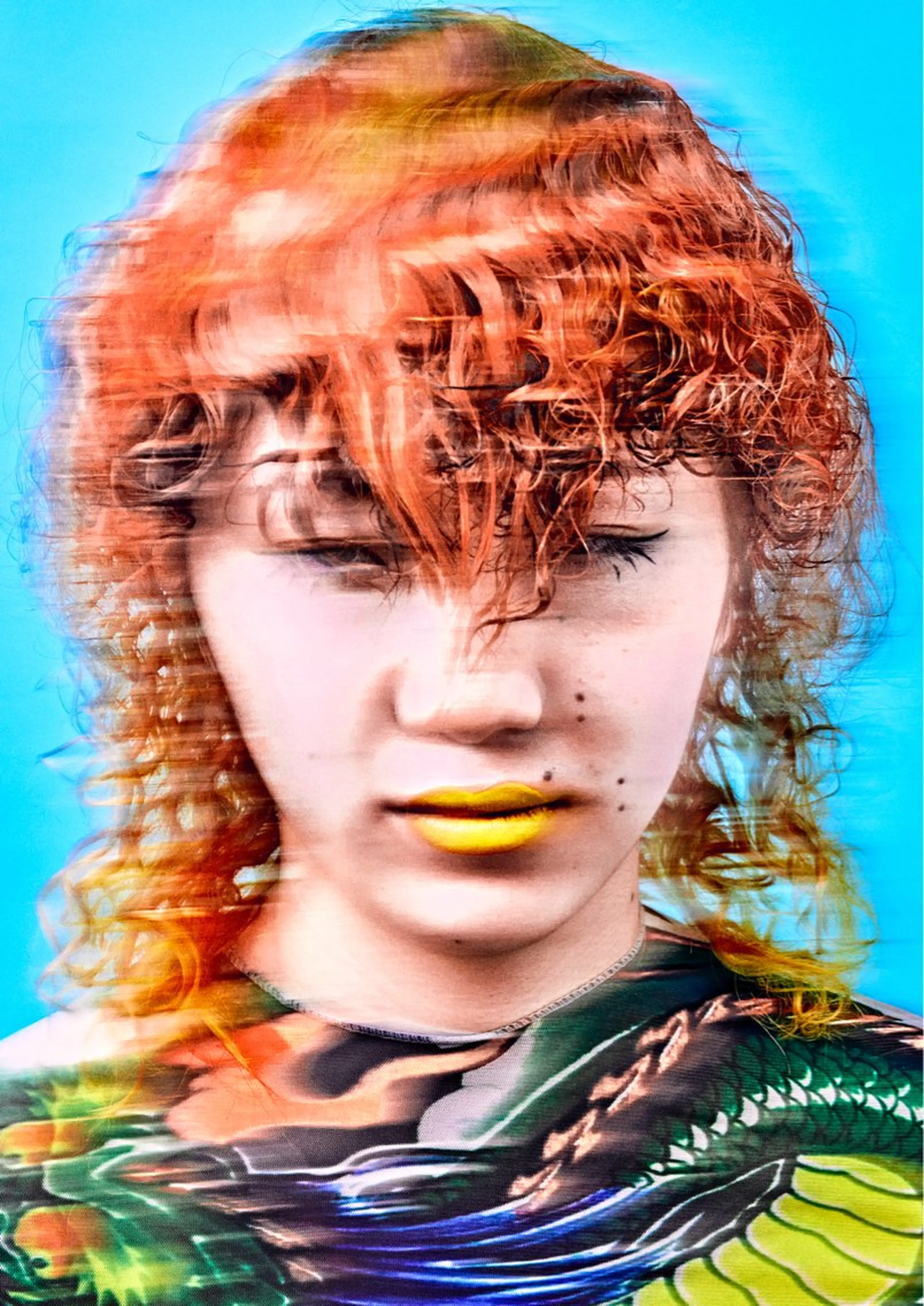 ミディアム カラー パーマ Kingdom元町店所属・ヘアメイク金坂 /カットカラー/のヘアスタイル