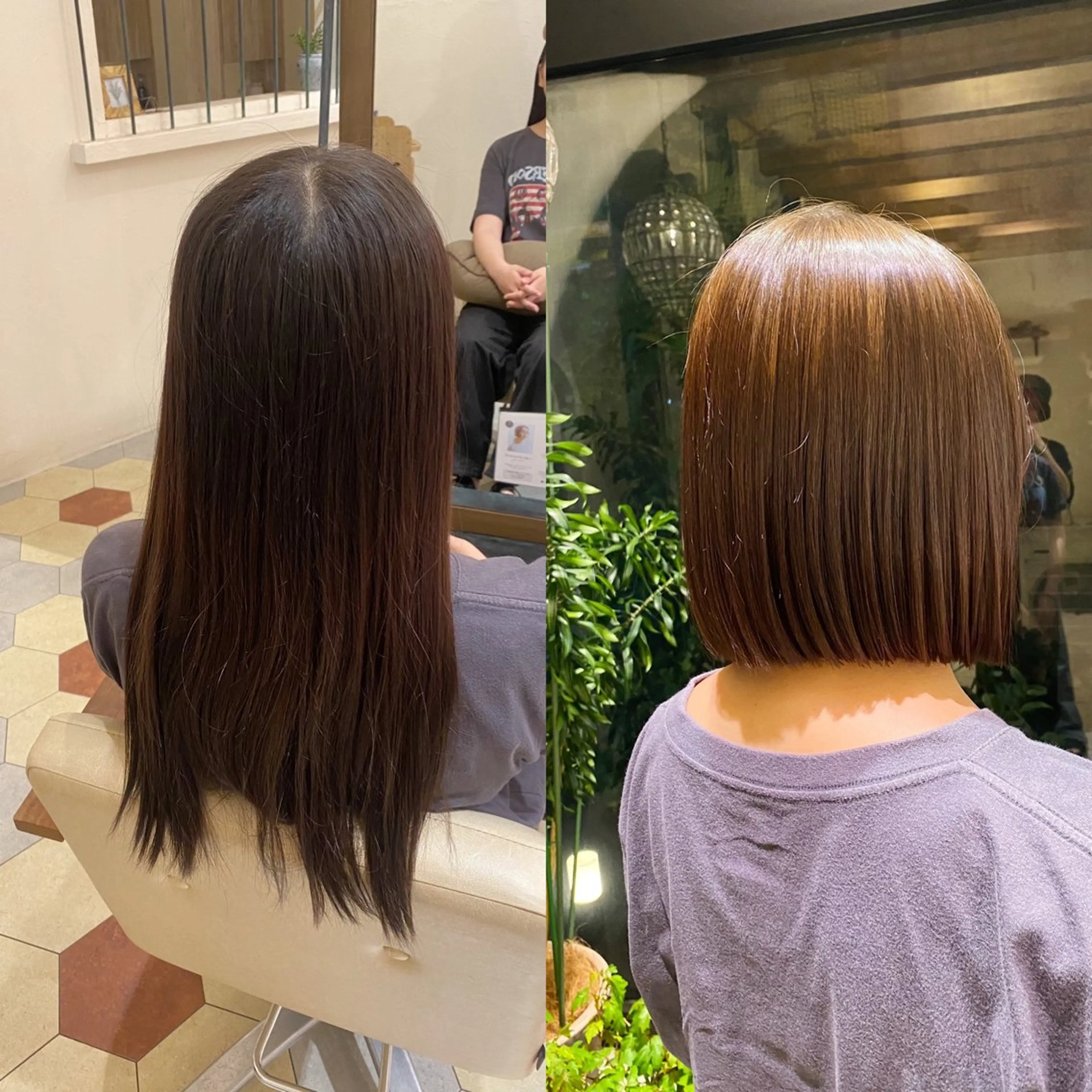 カラー 艶髪/艶カラー/縮毛 /   タキダのヘアスタイル