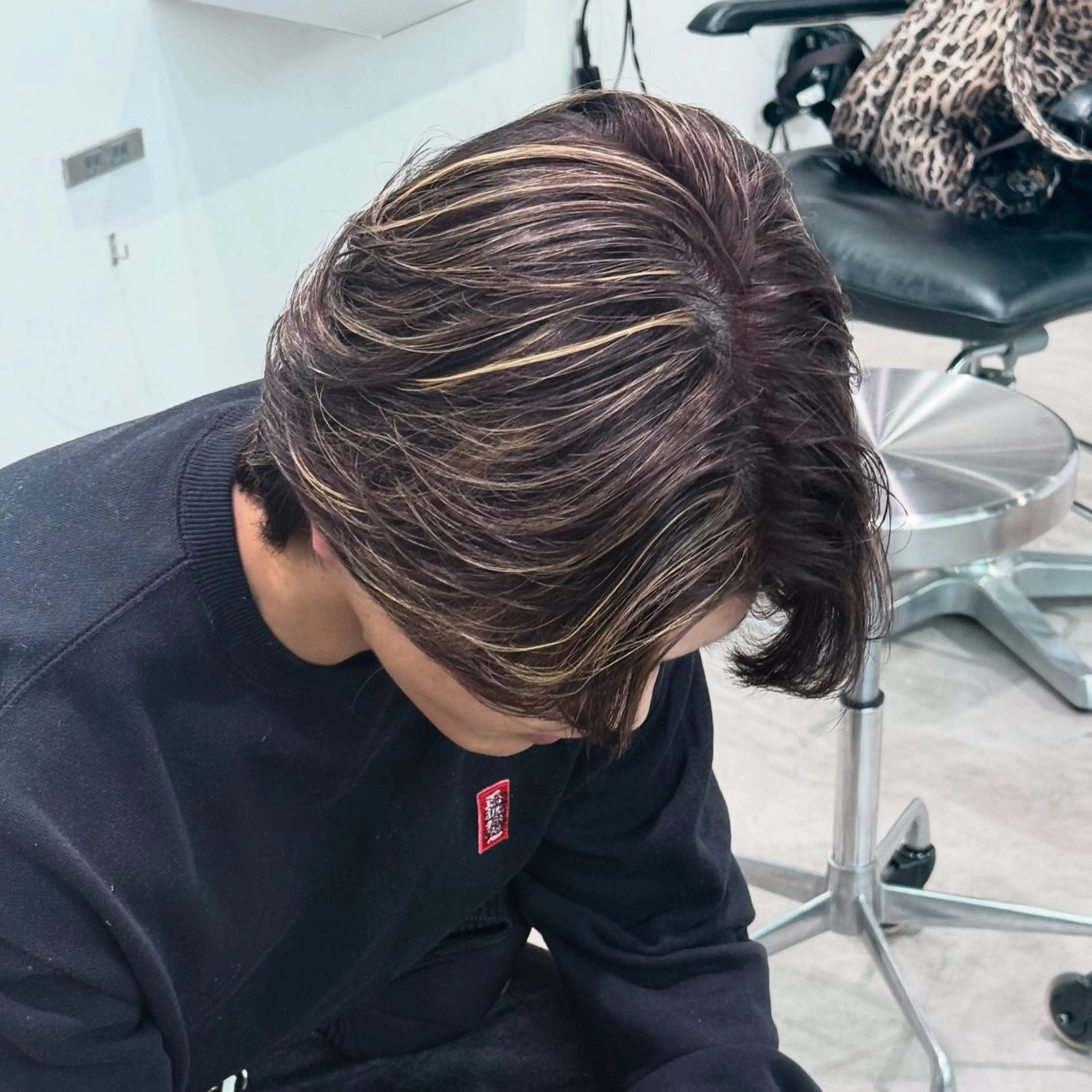 ショート カラー ハイライトカラー ハイライト カット ヘアカラー fifth天神メンズ パーマ/虎太郎のヘアスタイル