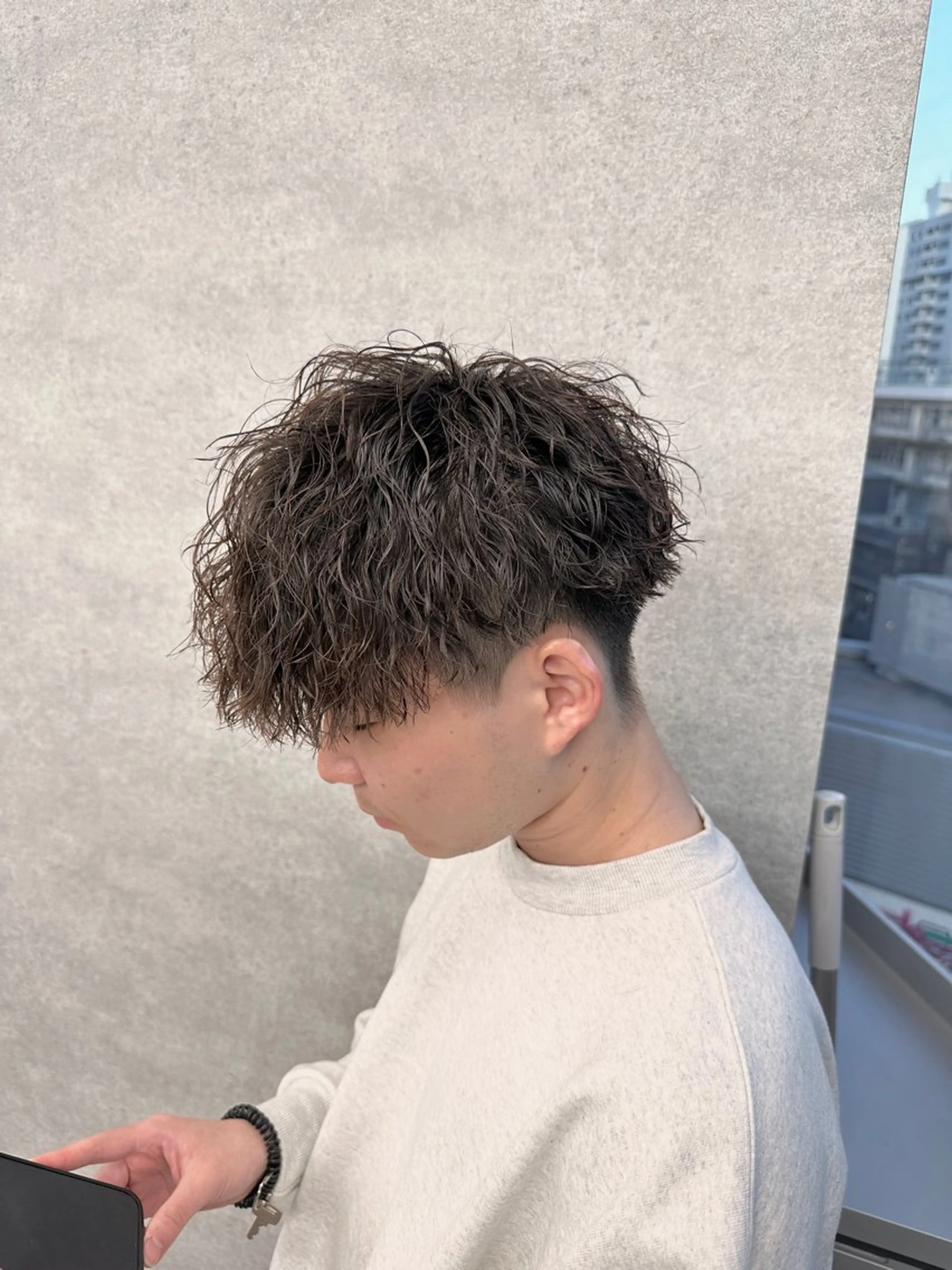 ショート パーマ メンズ 渋谷駅から徒歩1分 BLUCKメンズヘアのヘアスタイル