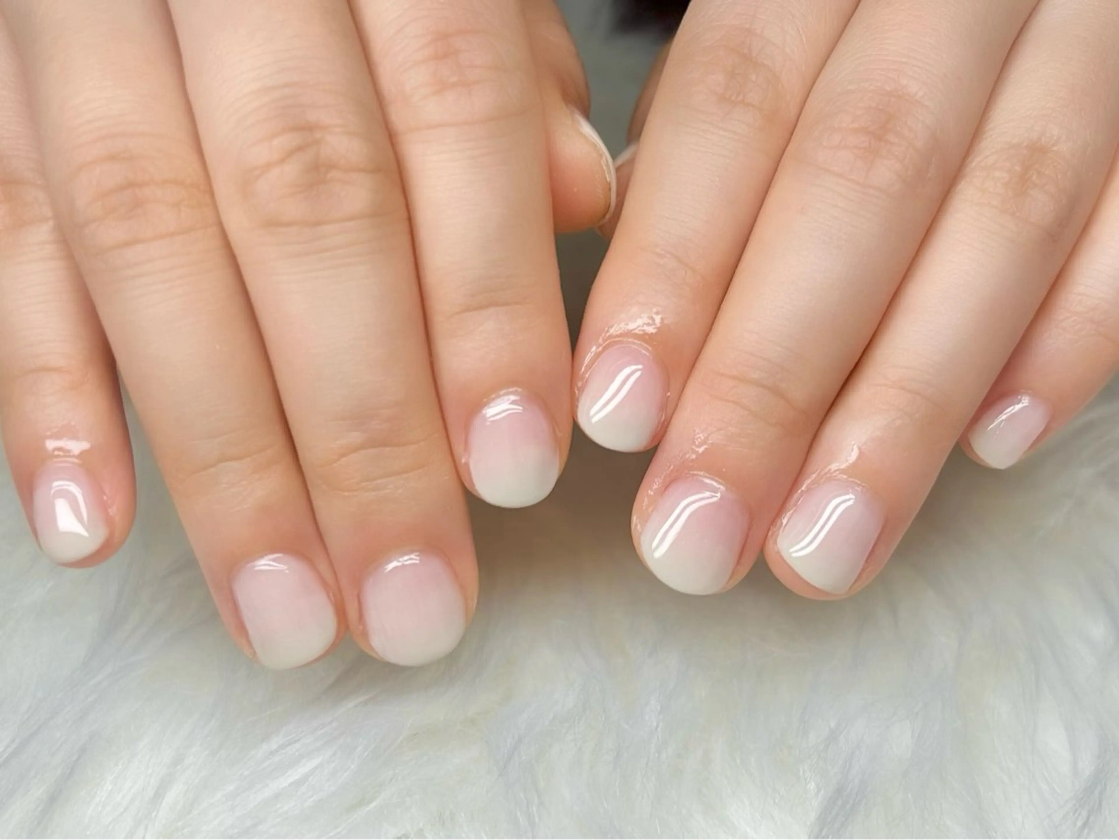 🍑ちゅるん✨ミルキーグラデーション(オフ込み)¥3,000の写真