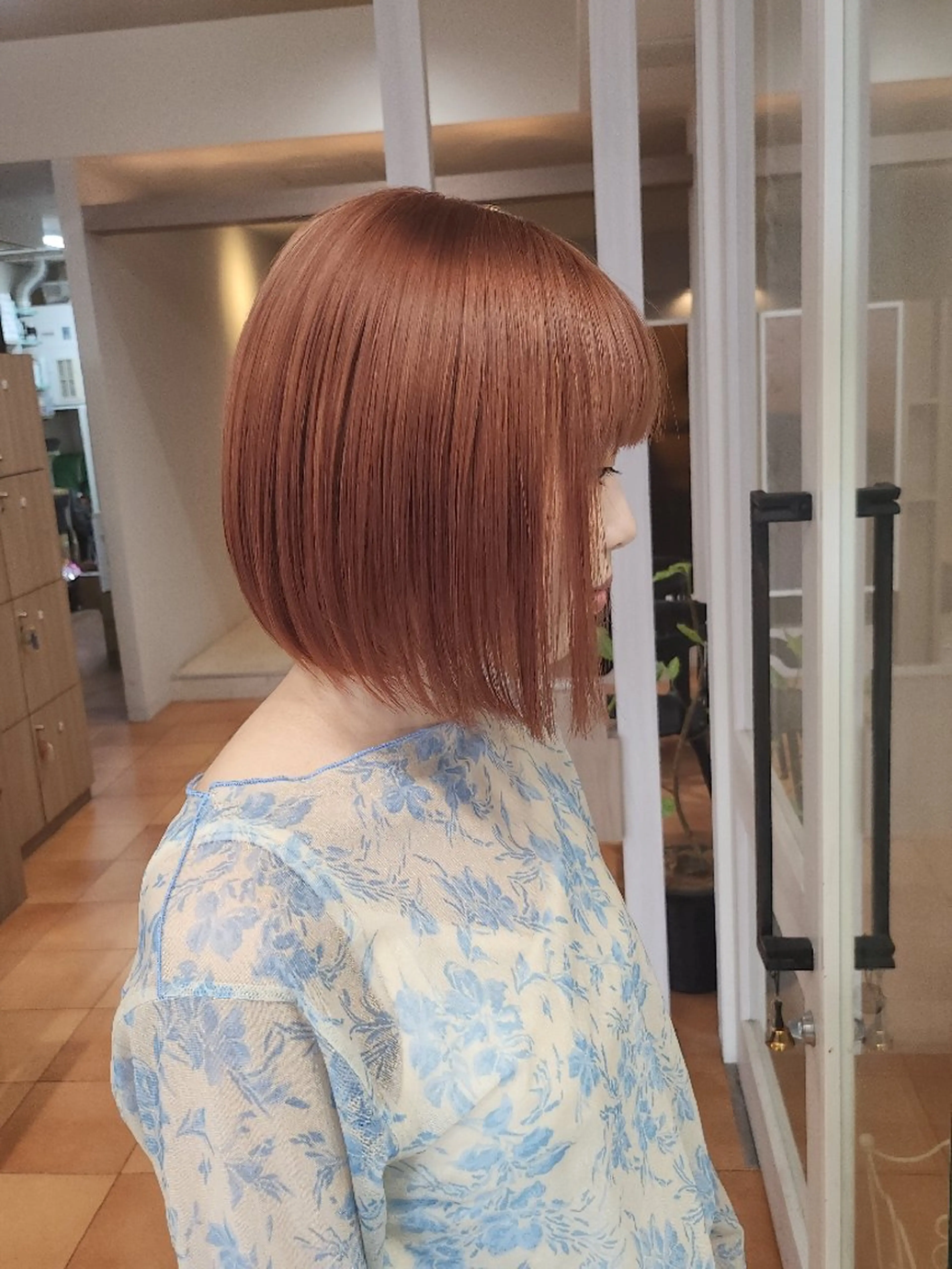 ミディアム カラー ベージュカラー オレンジ LYLICK所属・ケアブリーチ特化 same 🦈のヘアスタイル