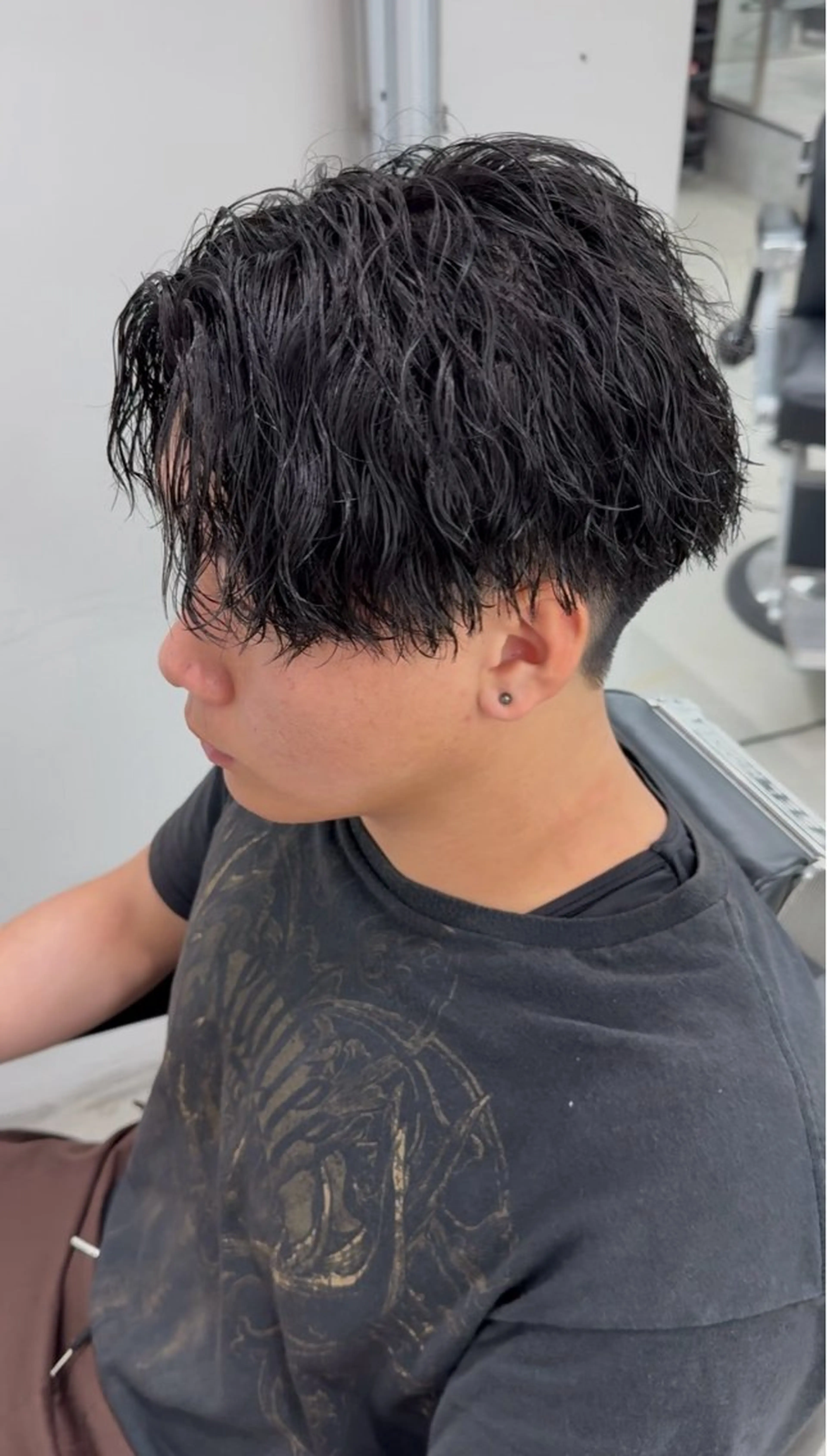 ショート パーマ ヘアアレンジ メンズ カット パーマ トリートメント ヘアセット 亀井隆汰/メンズ専門 パーマ特化美容師のヘアスタイル