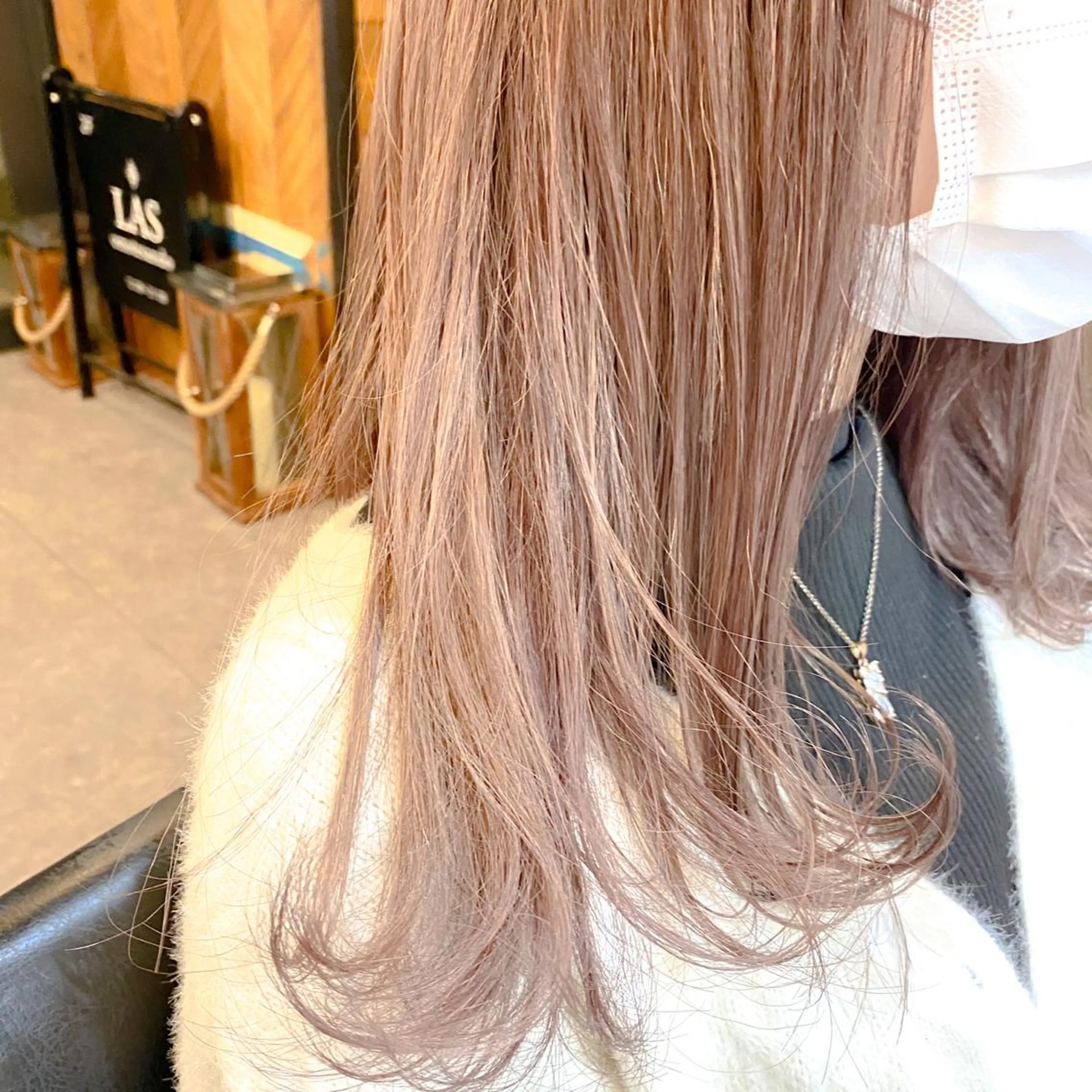 ロング カラー 艶髪ブリーチ 永井竜也のヘアスタイル