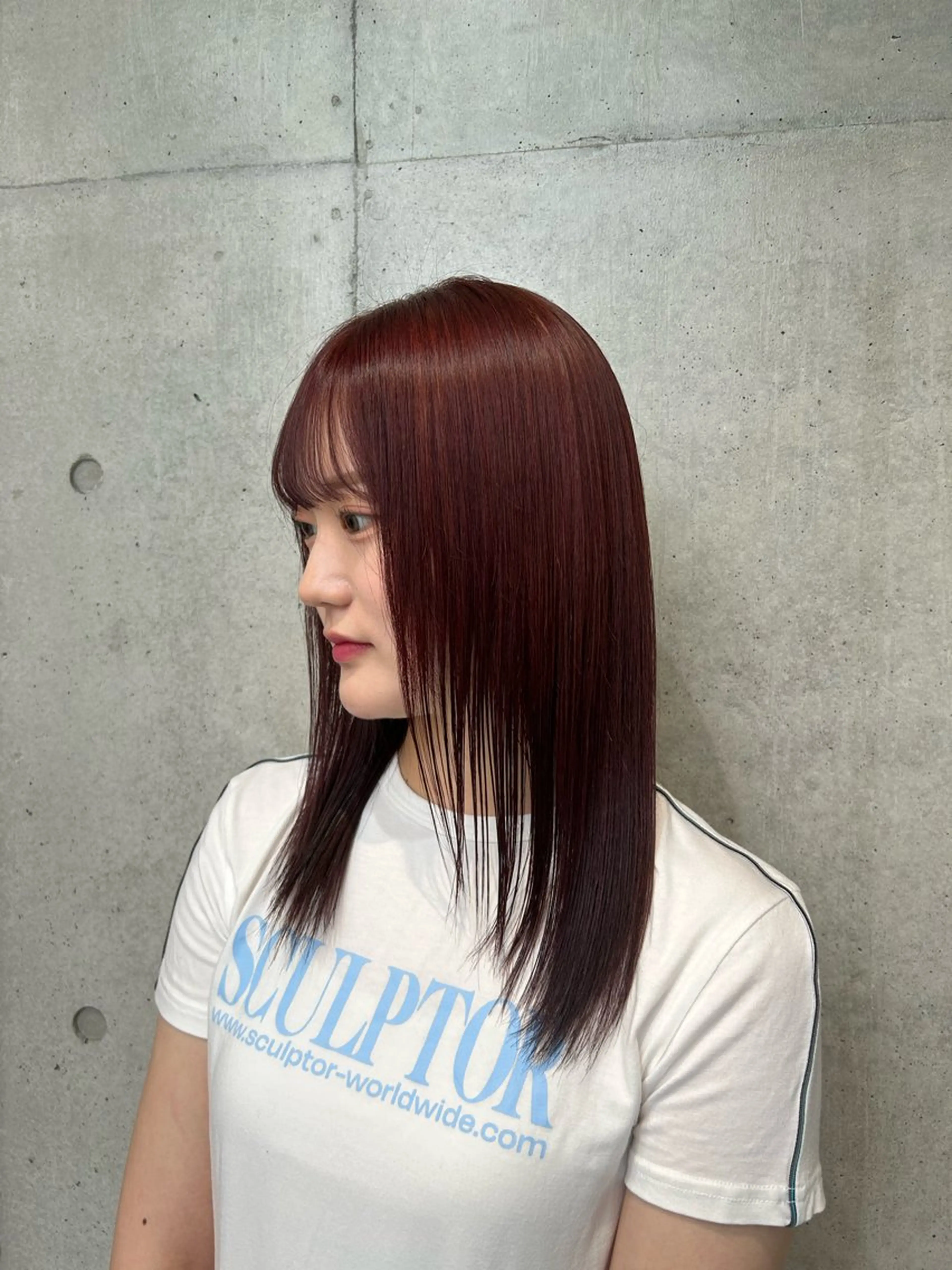 ミディアム カラー ヘアアレンジ ヘアカラー トリートメント 🍎艶モテカラー🍉 カリンのヘアスタイル
