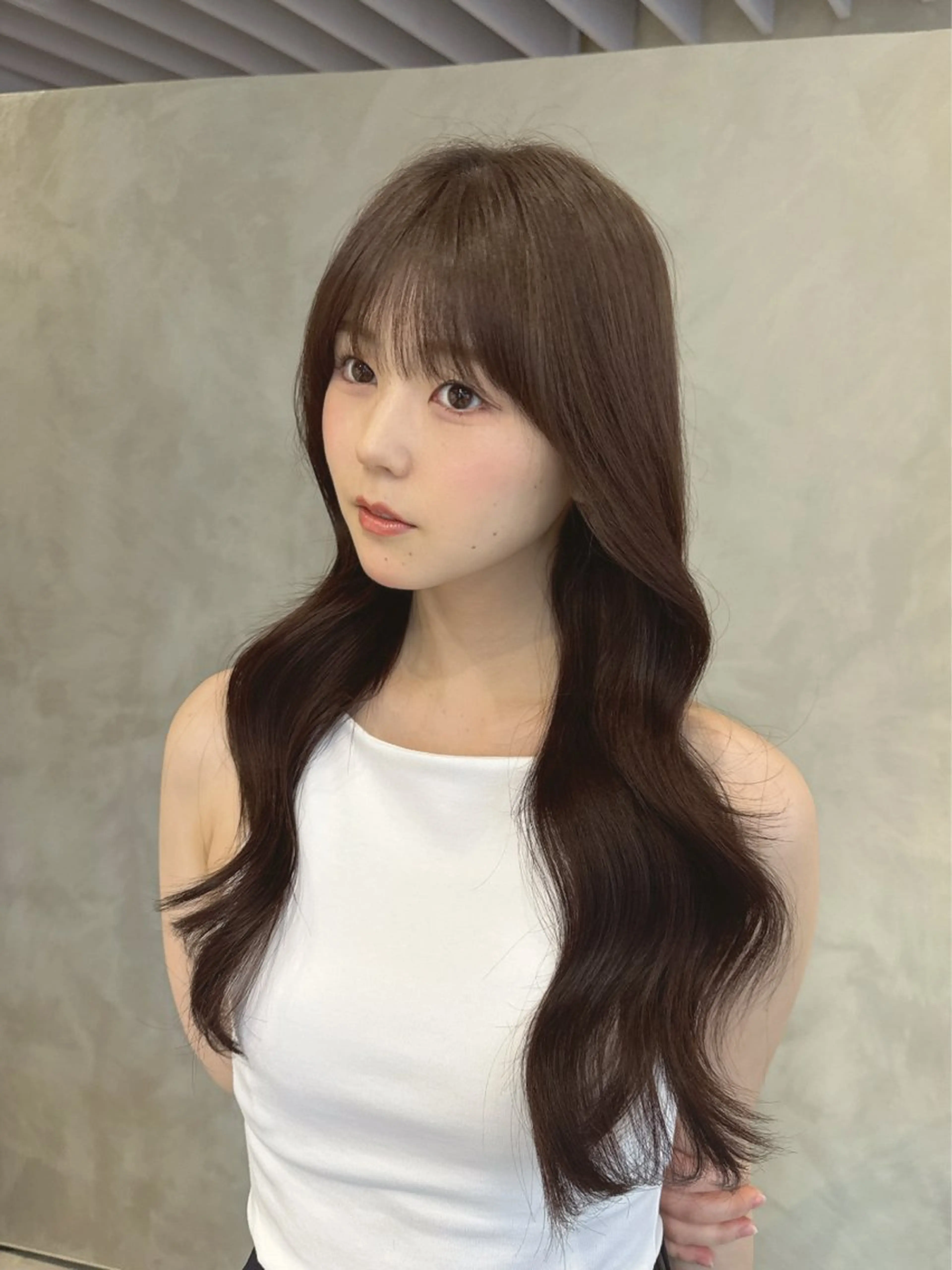 ロング ヘアカラー トリートメント 三浦 秀太郎のヘアスタイル