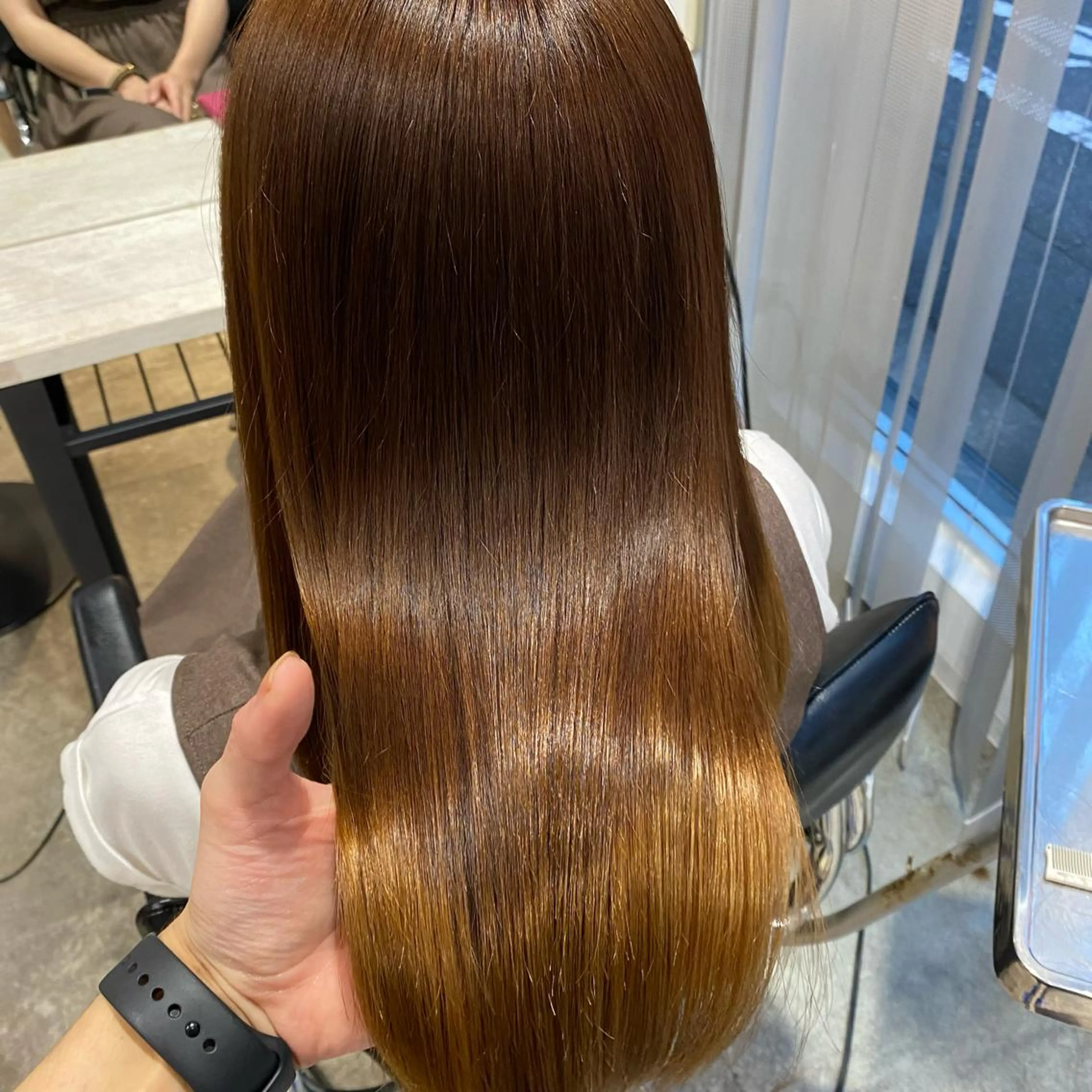 セミロング パーマ 縮毛矯正 増子 祐太朗のヘアスタイル