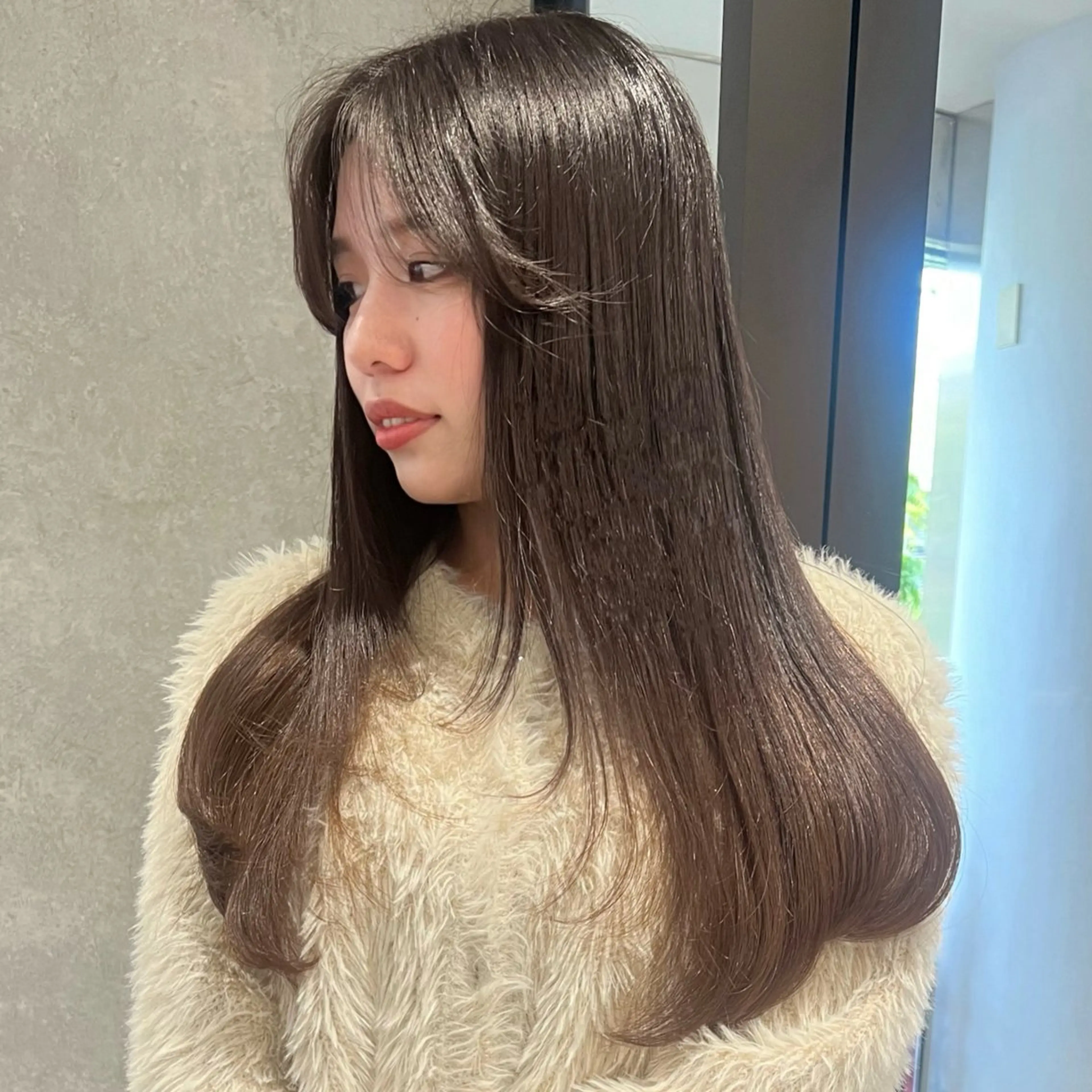 ロング レイヤーカット カット AI TOKYO　S所属・mizuki 【韓国レイヤー】のヘアスタイル