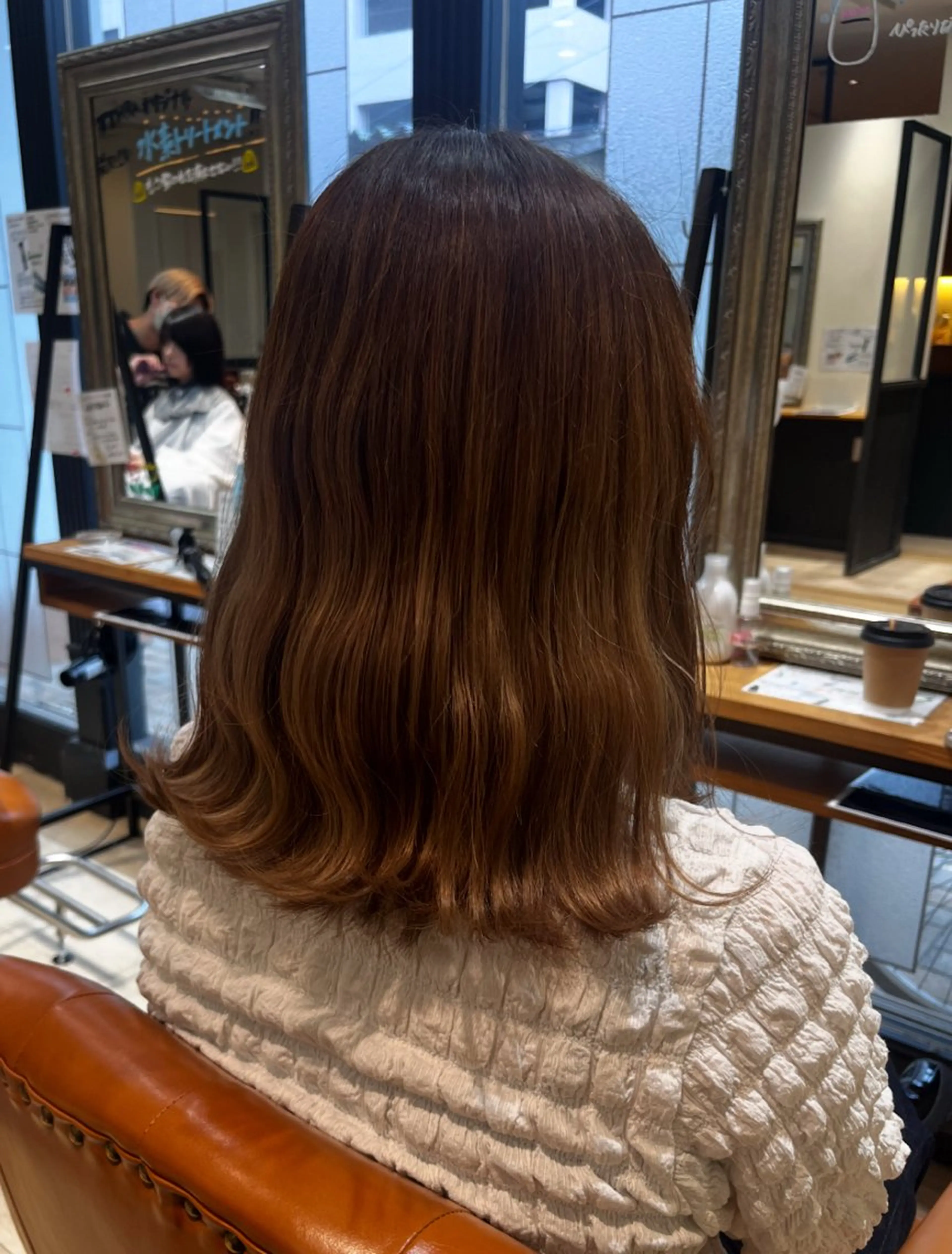 ミディアム ヘアカラー みゆ/カラー モデル募集中🎀🤍のヘアスタイル
