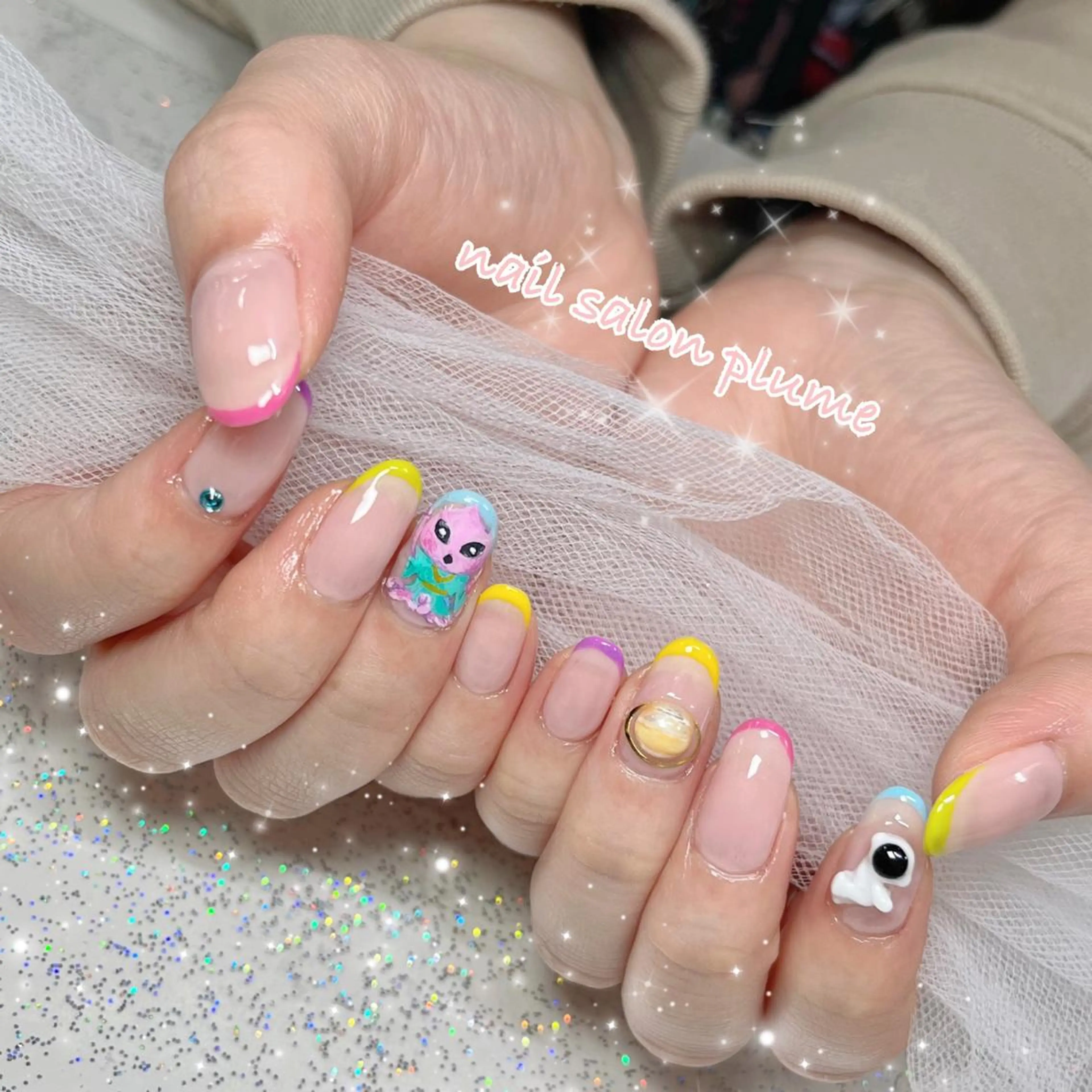 ネイル 韓国ネイル ハンドネイル plume nail ☆韓国ネイルのネイルデザイン