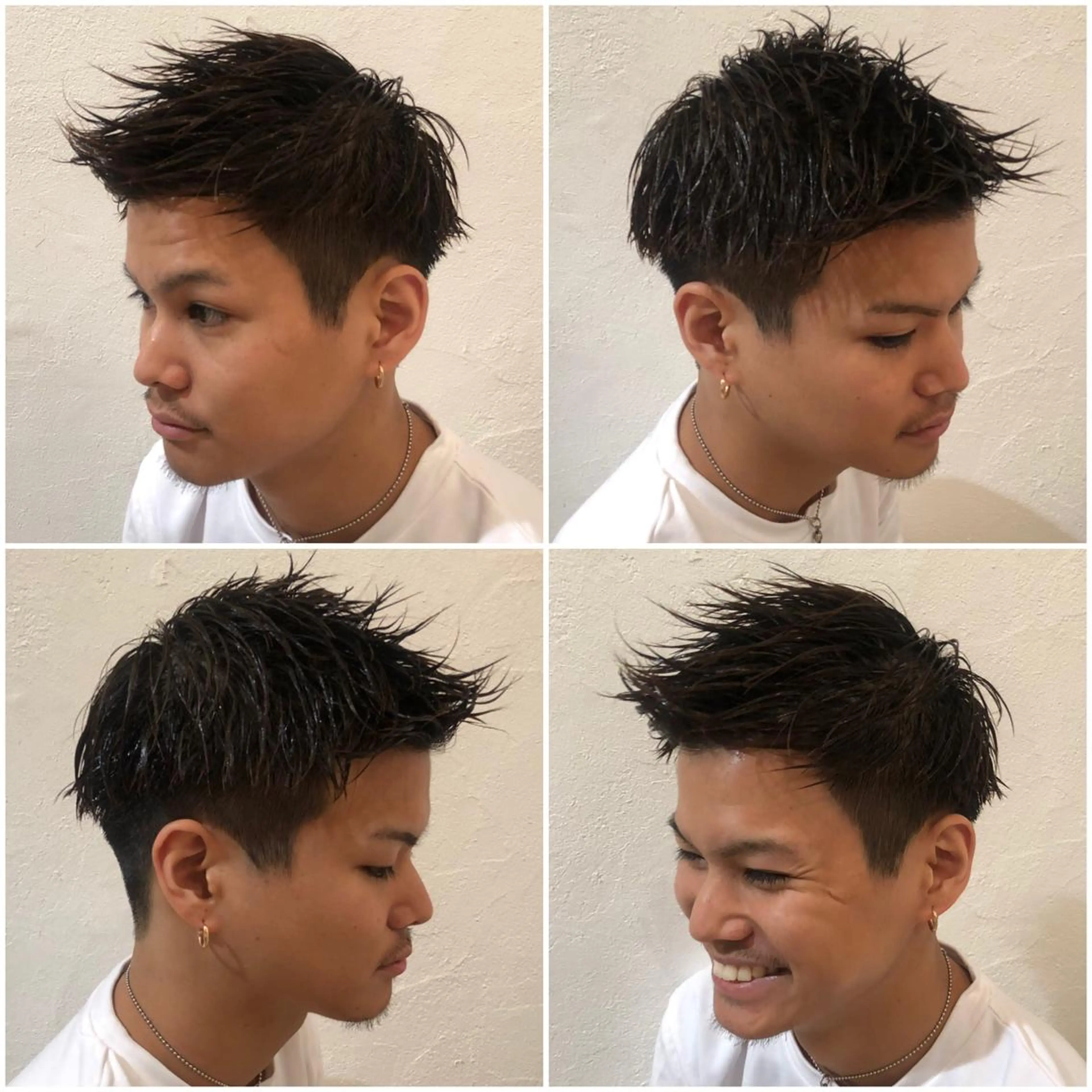 ショート カラー パーマ メンズ BRUNTJET所属・MAEDA MADOKAのヘアスタイル