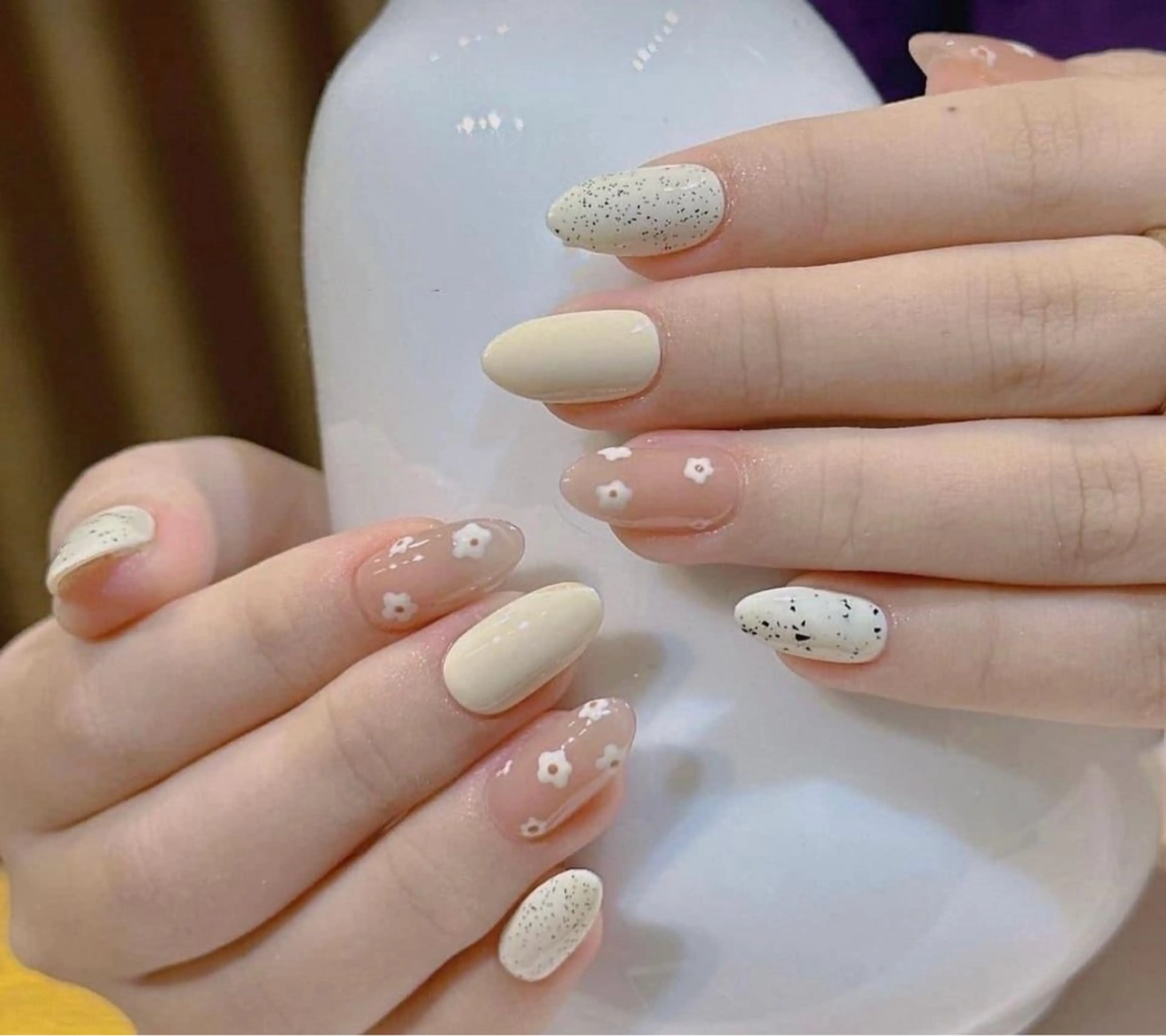 ネイル 韓国ネイル 持ち込み ニュアンスネイル ネイルチップ ハンドネイル TABI ANA.CHUOのネイルデザイン