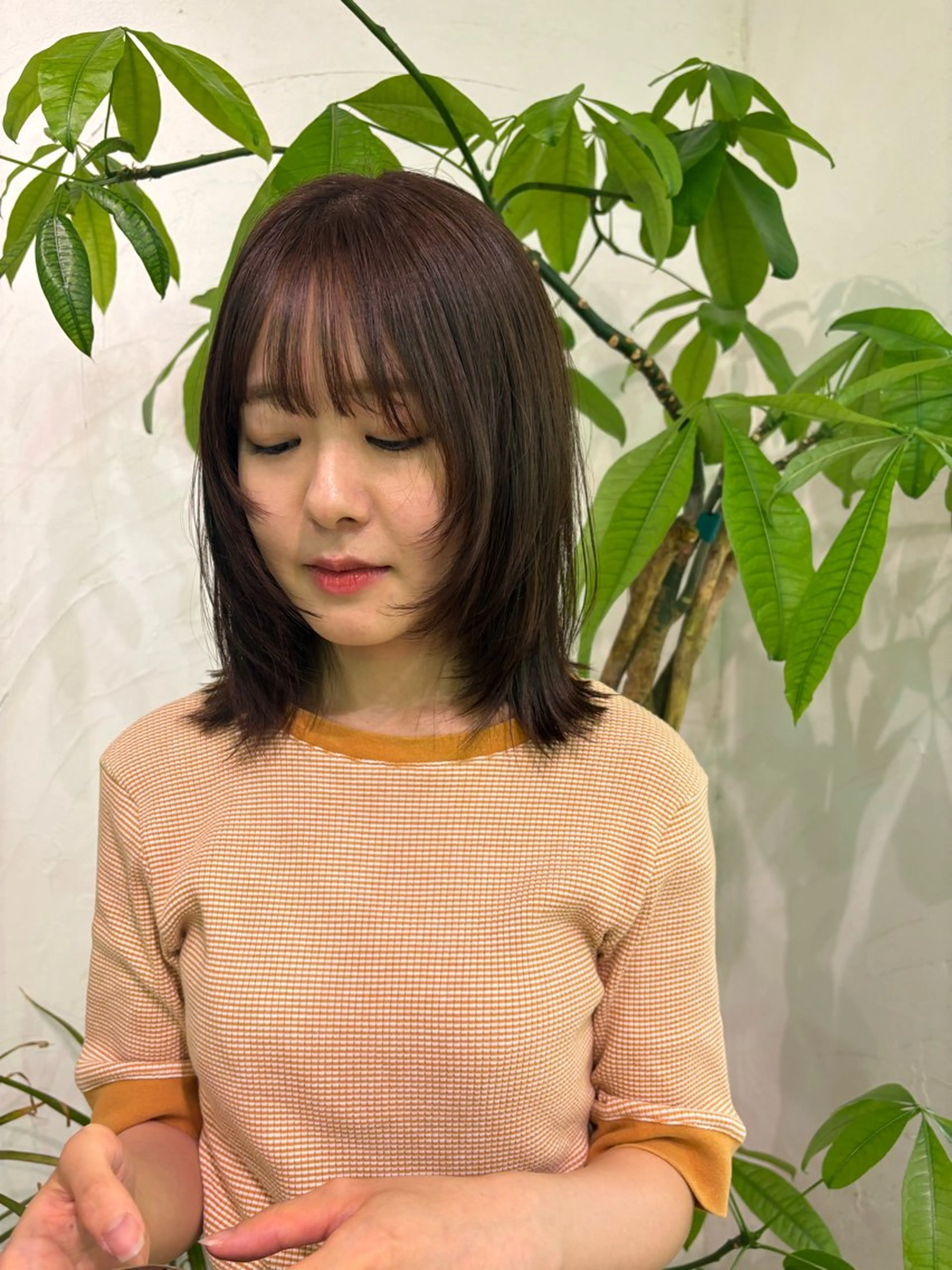 ミディアム カラー レイヤーカット カット ヘアカラー les baladins du miroir所属・🍃YURI 🍃のヘアスタイル
