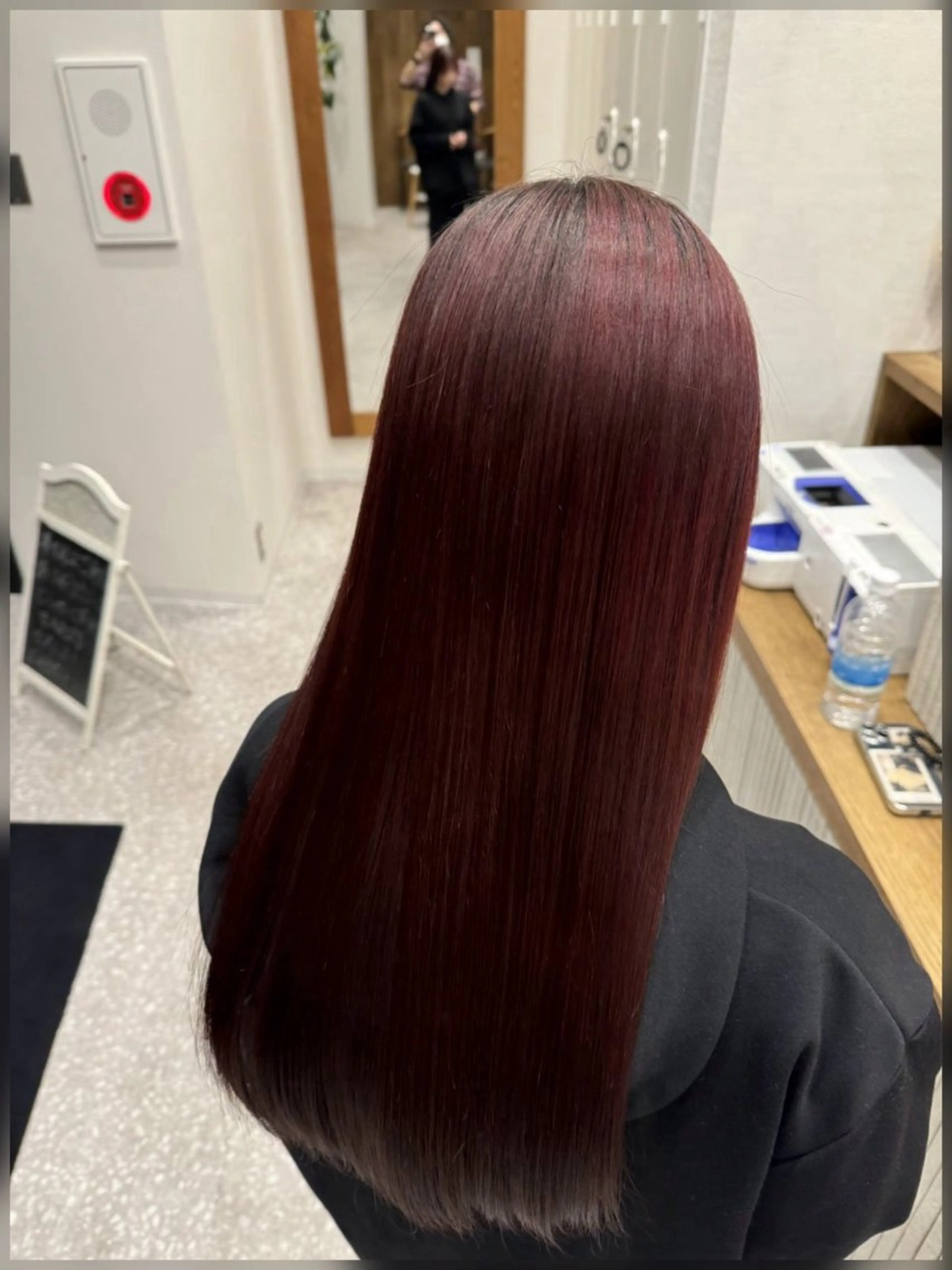 ロング 髪質改善 縮毛矯正 トリートメント カット 縮毛矯正 トリートメント 荒木 理緒のヘアスタイル